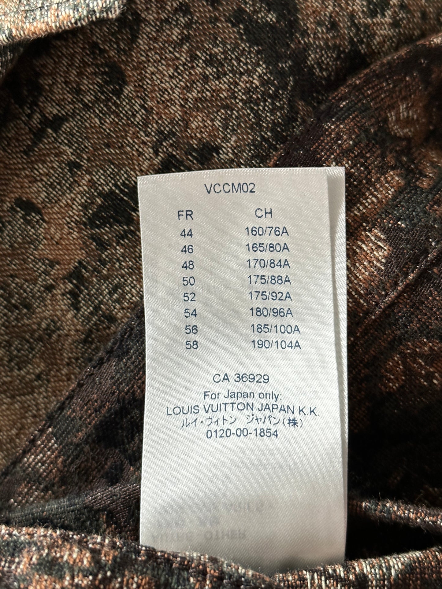 Louis Vuitton Brown Tapestry Monogram Shearling Jacket