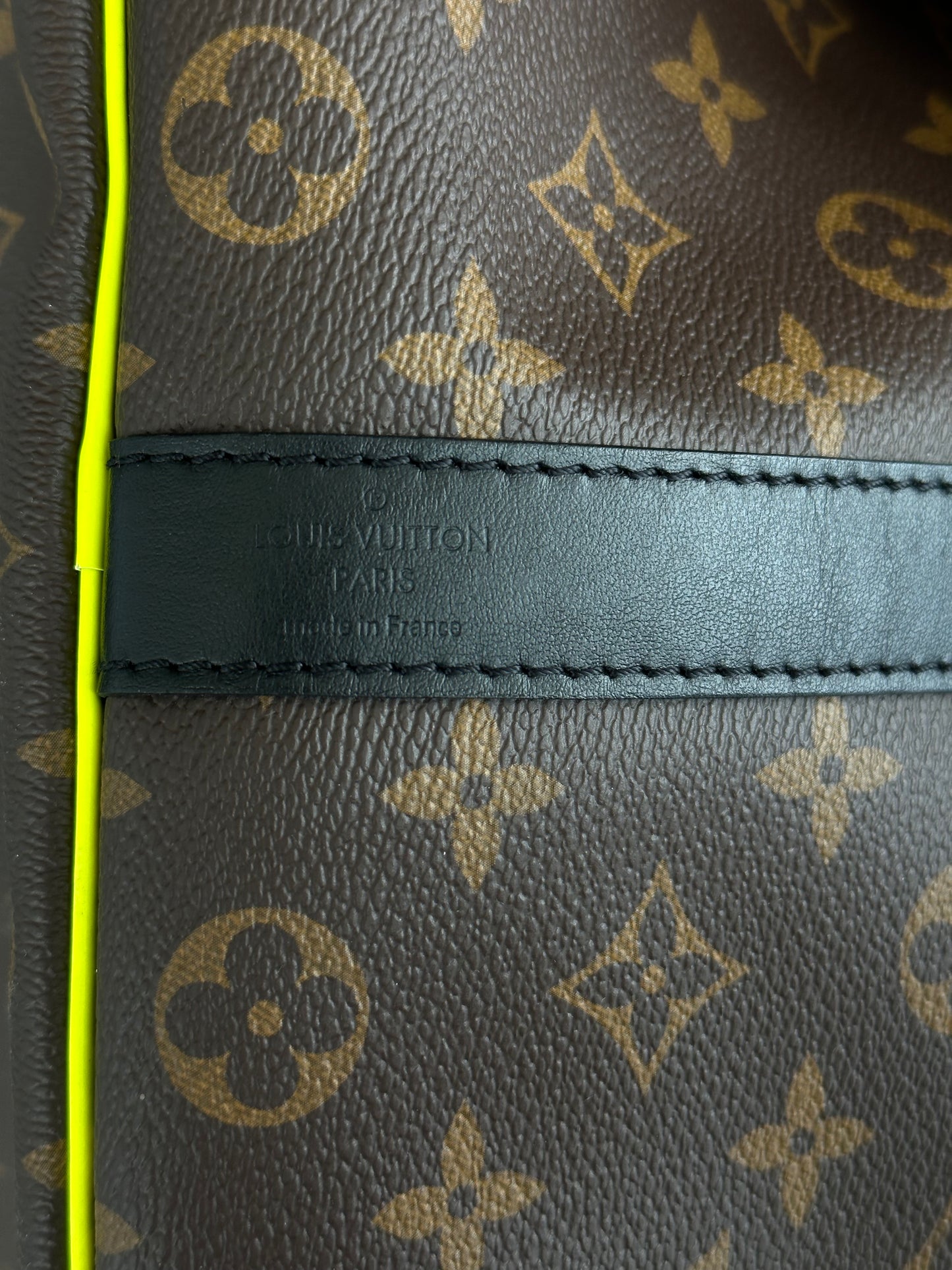 Louis Vuitton Brown & Yellow Monogram Keepall 50