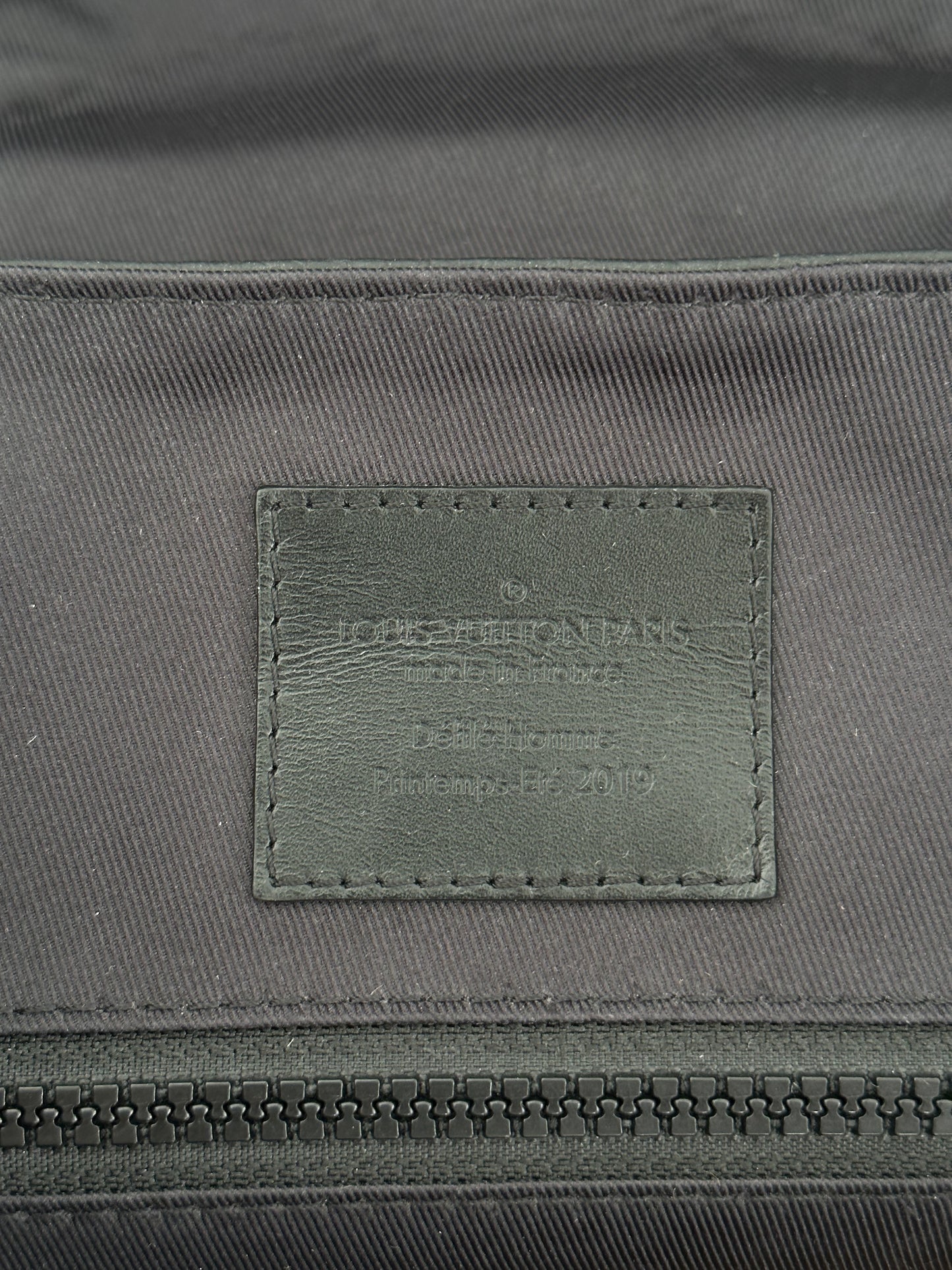 Louis Vuitton Black & Orange Taurillon Leather Monogram Christopher Backpack