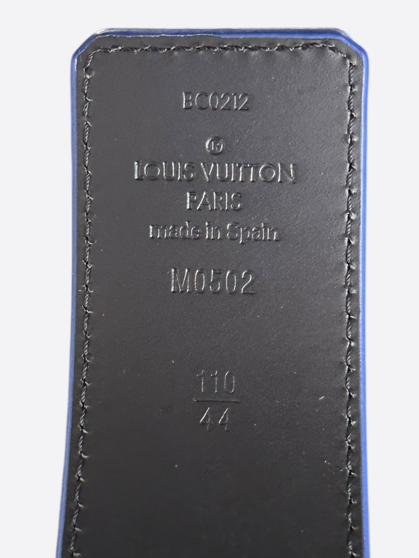 Louis Vuitton Blue & Green Illusion Monogram Belt