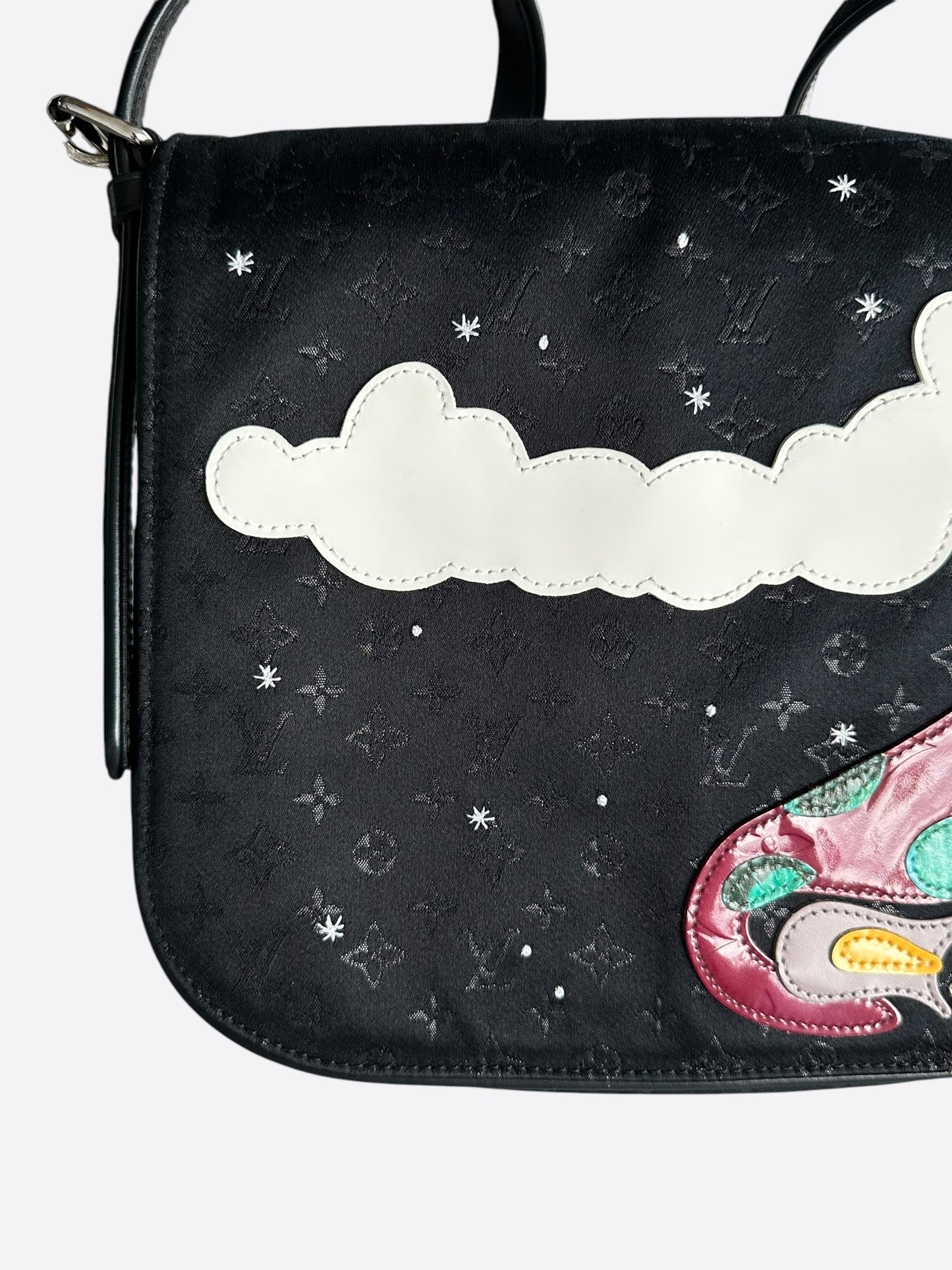 Louis Vuitton Black Conte De Fees Patchwork Monogram Musette Bag