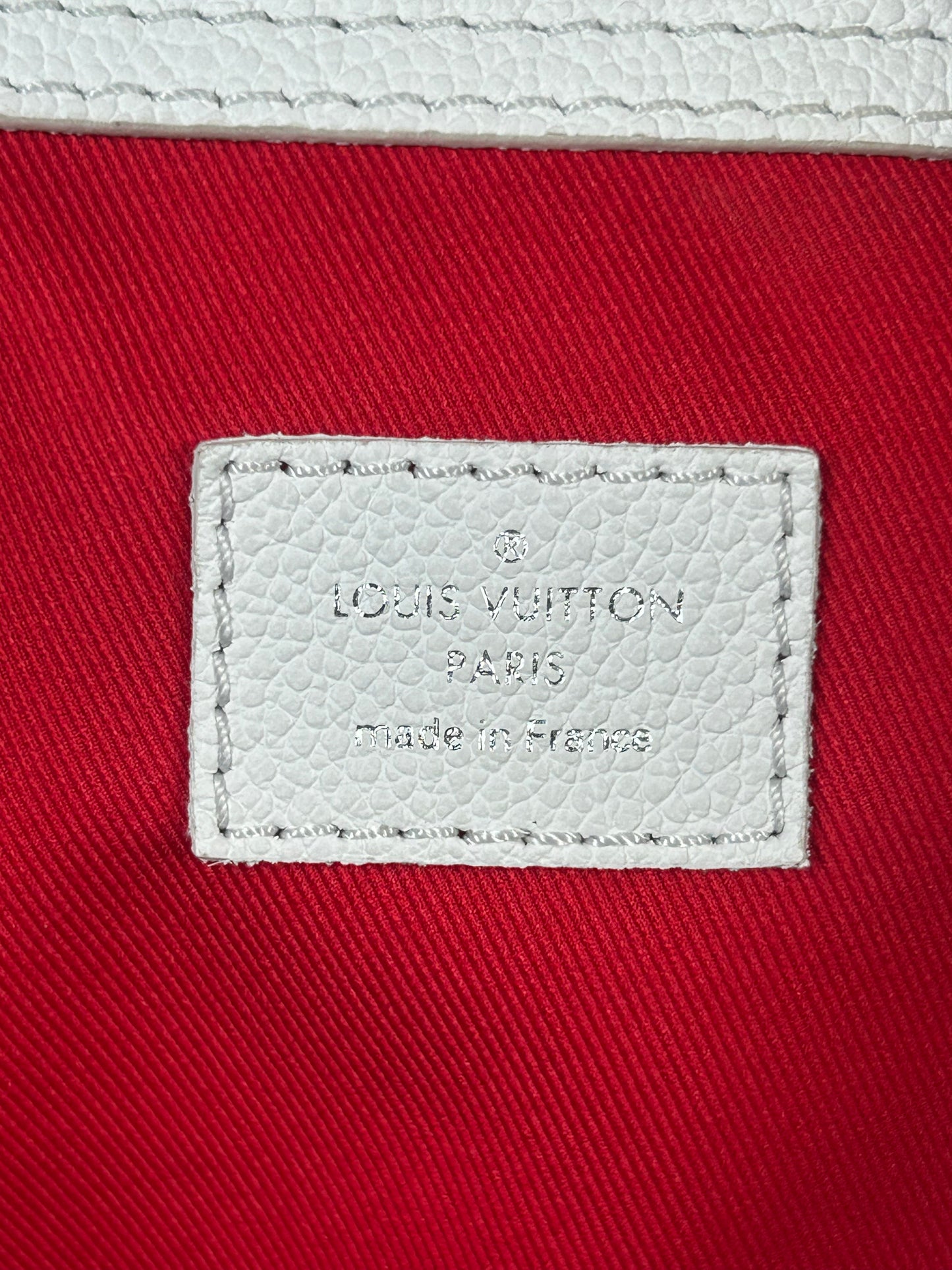 Louis Vuitton White Damier Spray Keepall 50