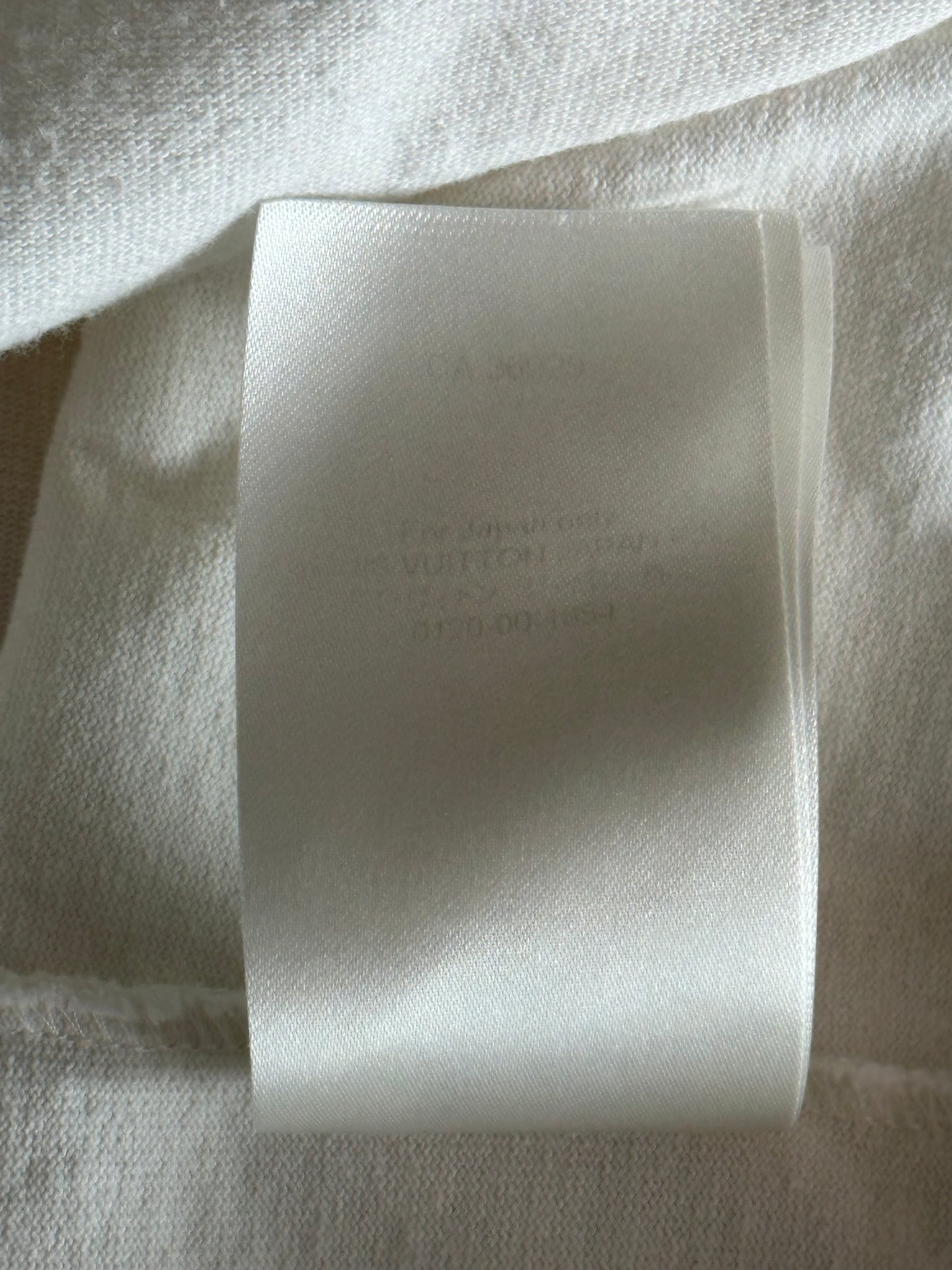 Louis Vuitton Nigo White & Red Embroidered Mockneck T-Shirt