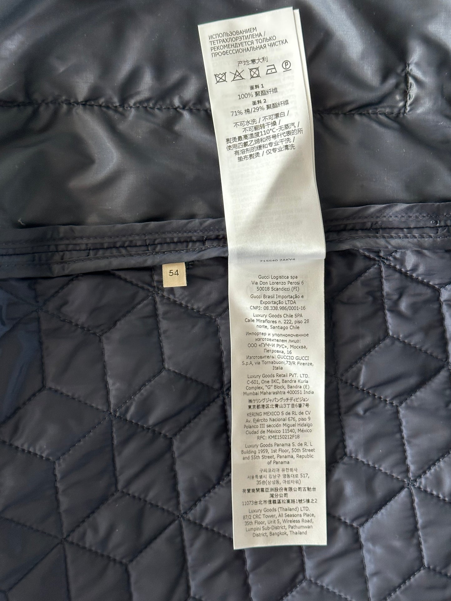 Gucci Black & Tan GG Monogram Quilted Jacket