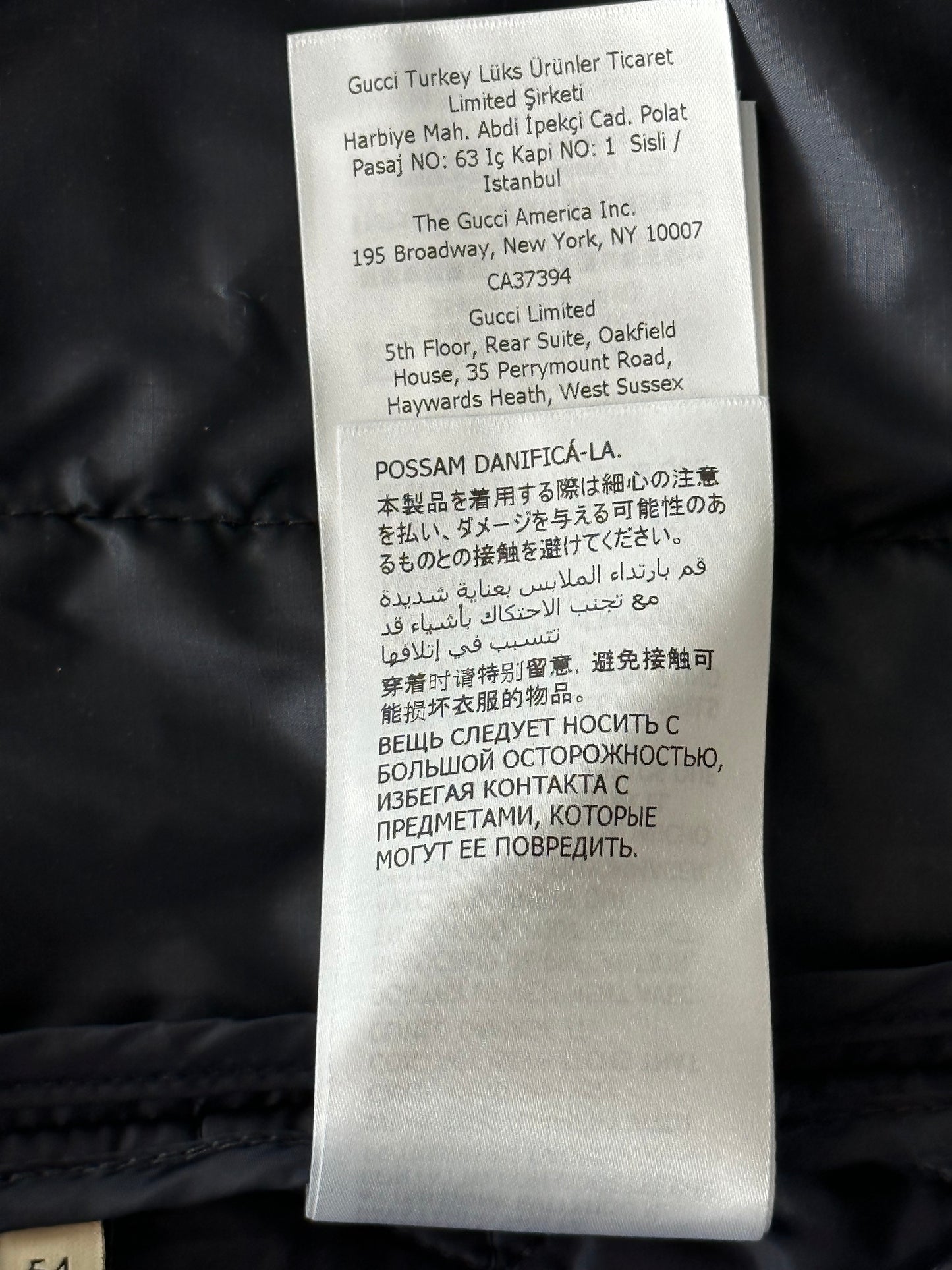 Gucci Black & Tan GG Monogram Quilted Jacket