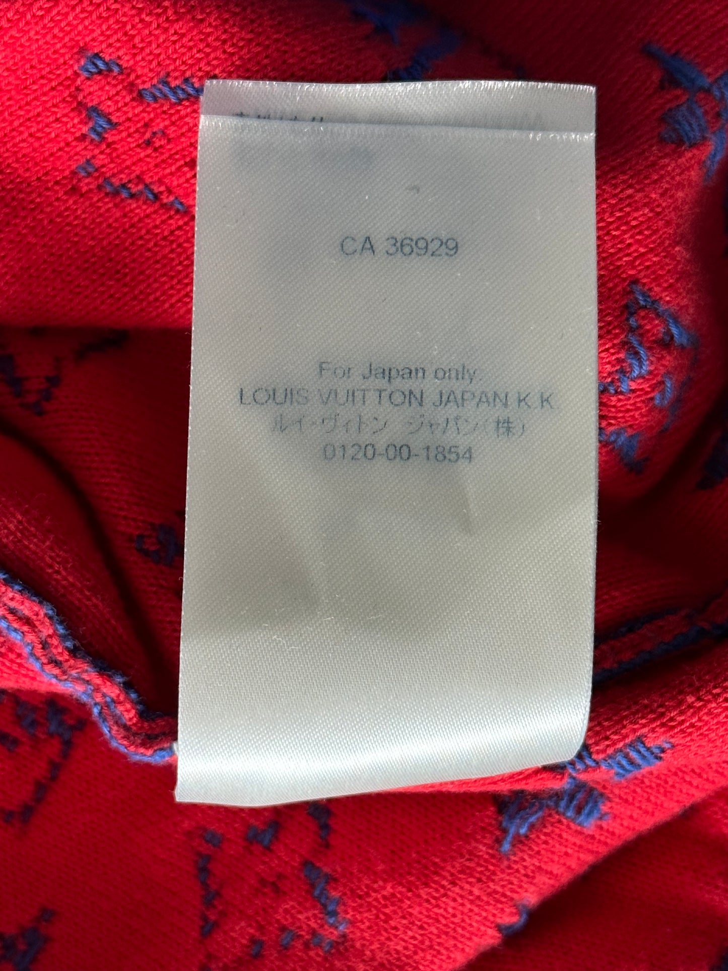 Louis Vuitton Blue & Red Monogram Gradient Sweater
