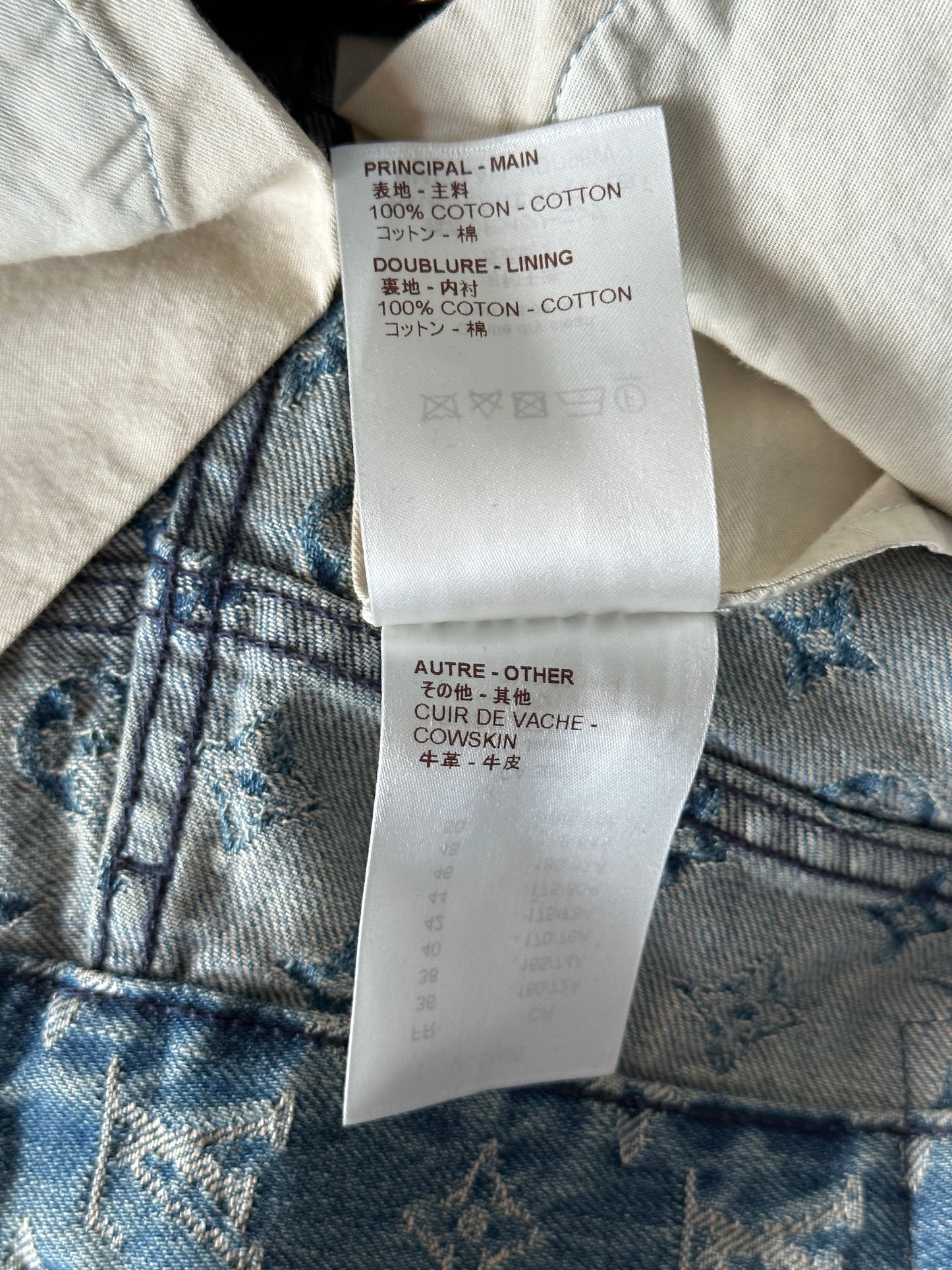 Louis Vuitton Supreme Blue Monogram Jeans
