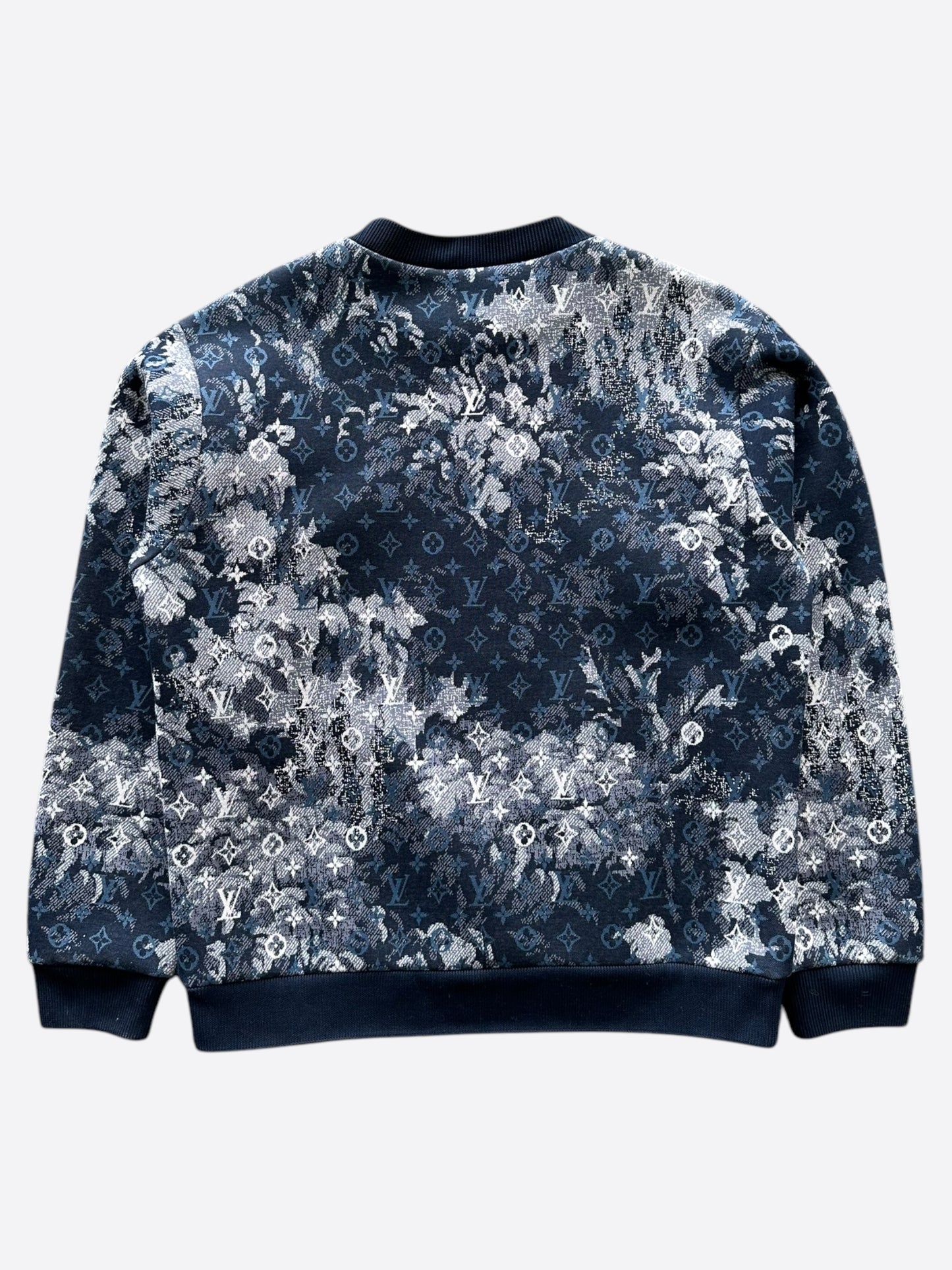 Louis Vuitton Blue Tapestry Monogram Sweater