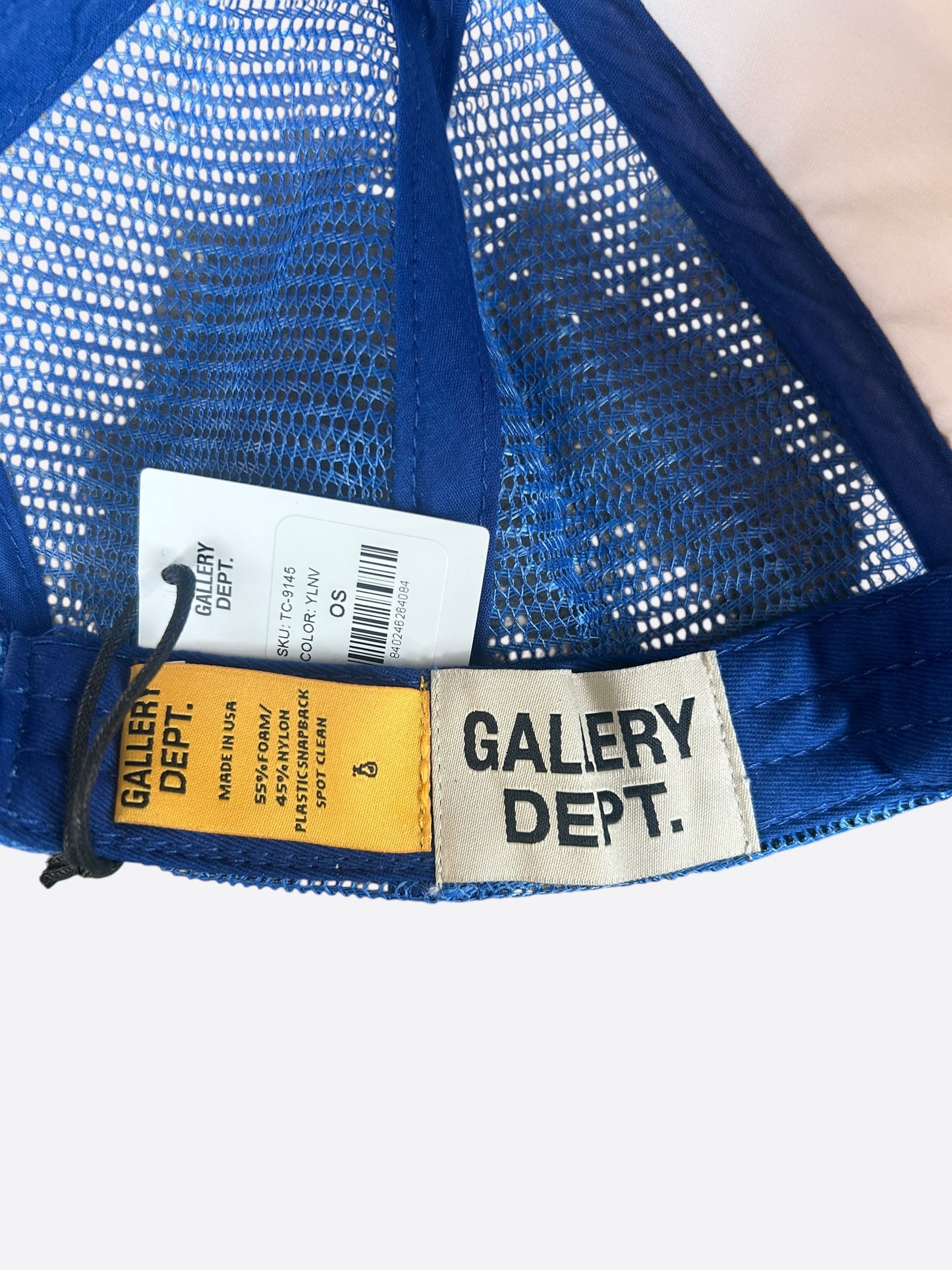 Gallery Dept Blue & Yellow Logo Trucker Hat
