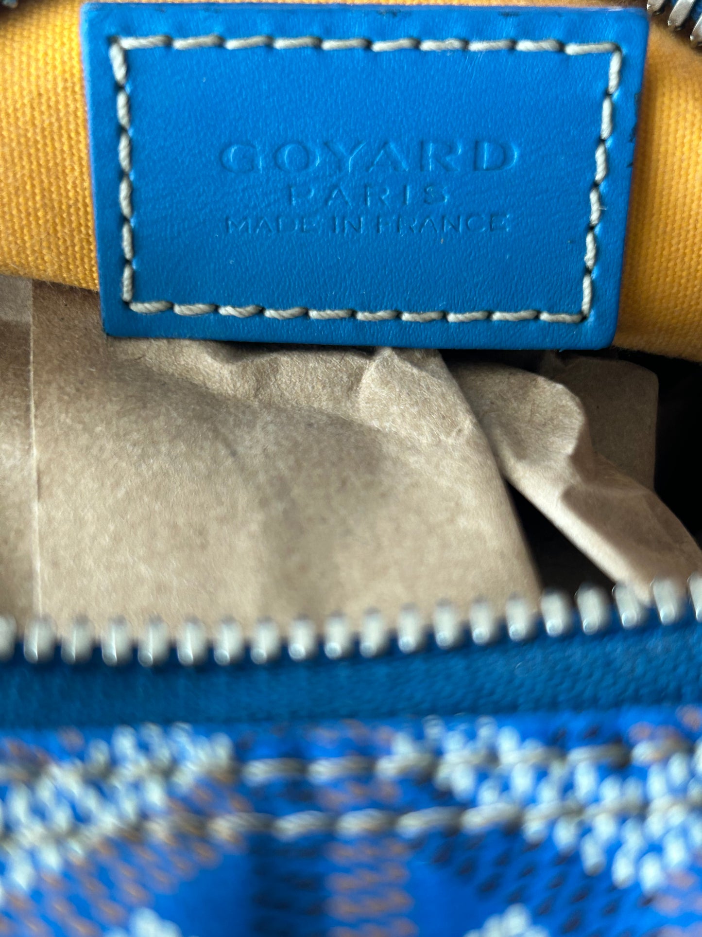 Goyard Blue Boeing 25 Mini Duffel Bag