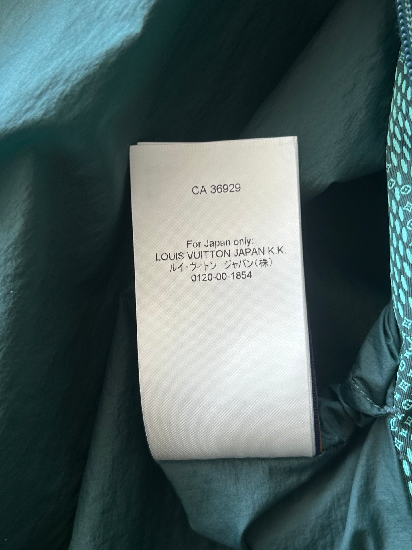 Louis Vuitton Green Damier Hooded Windbreaker