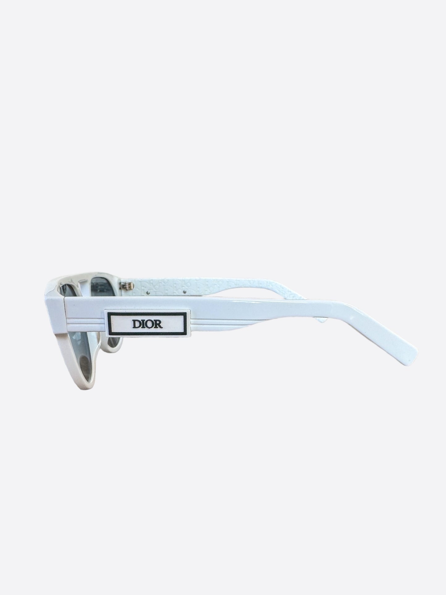 Dior White & Blue Oblique Sunglasses