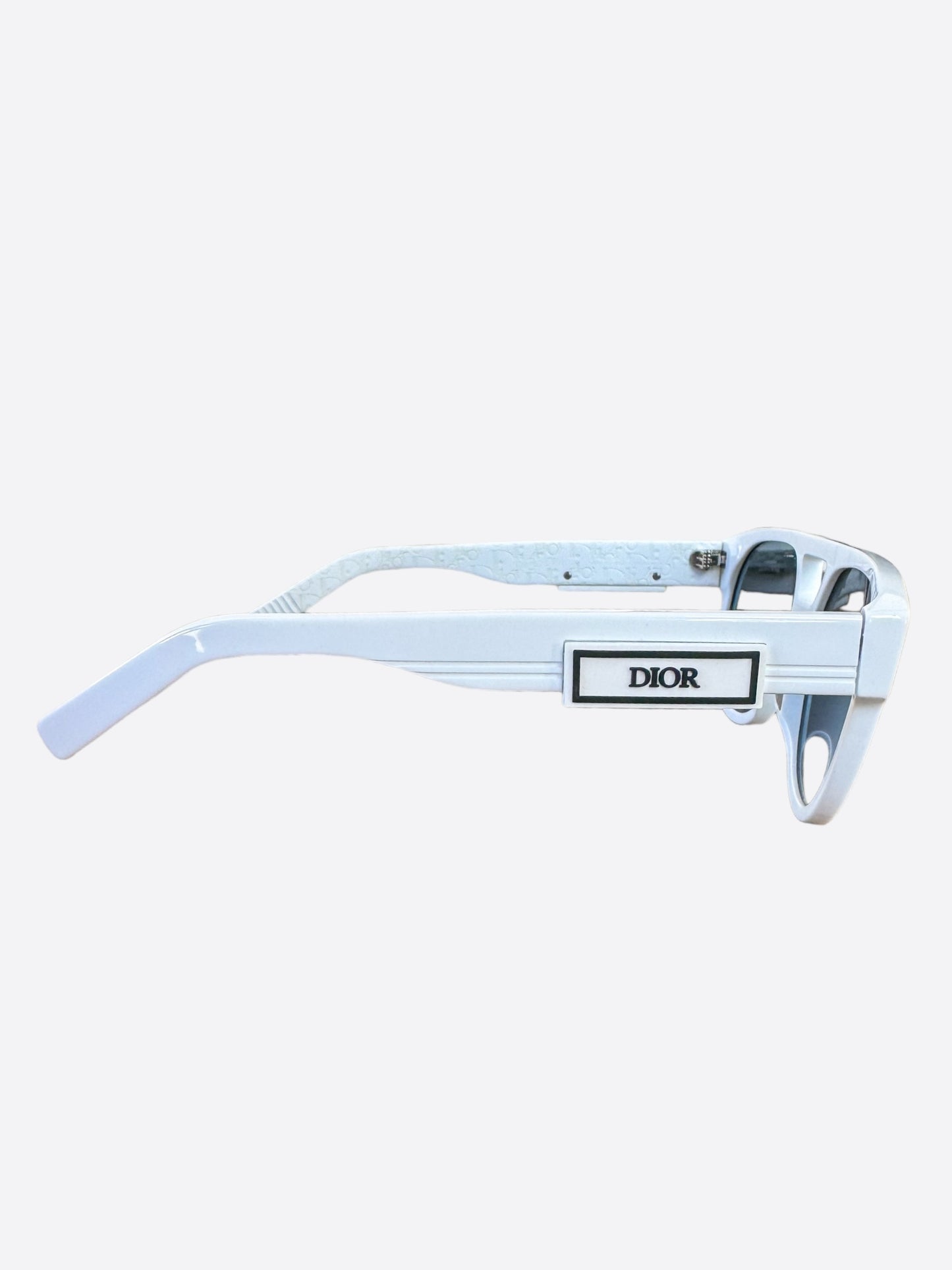 Dior White & Blue Oblique Sunglasses