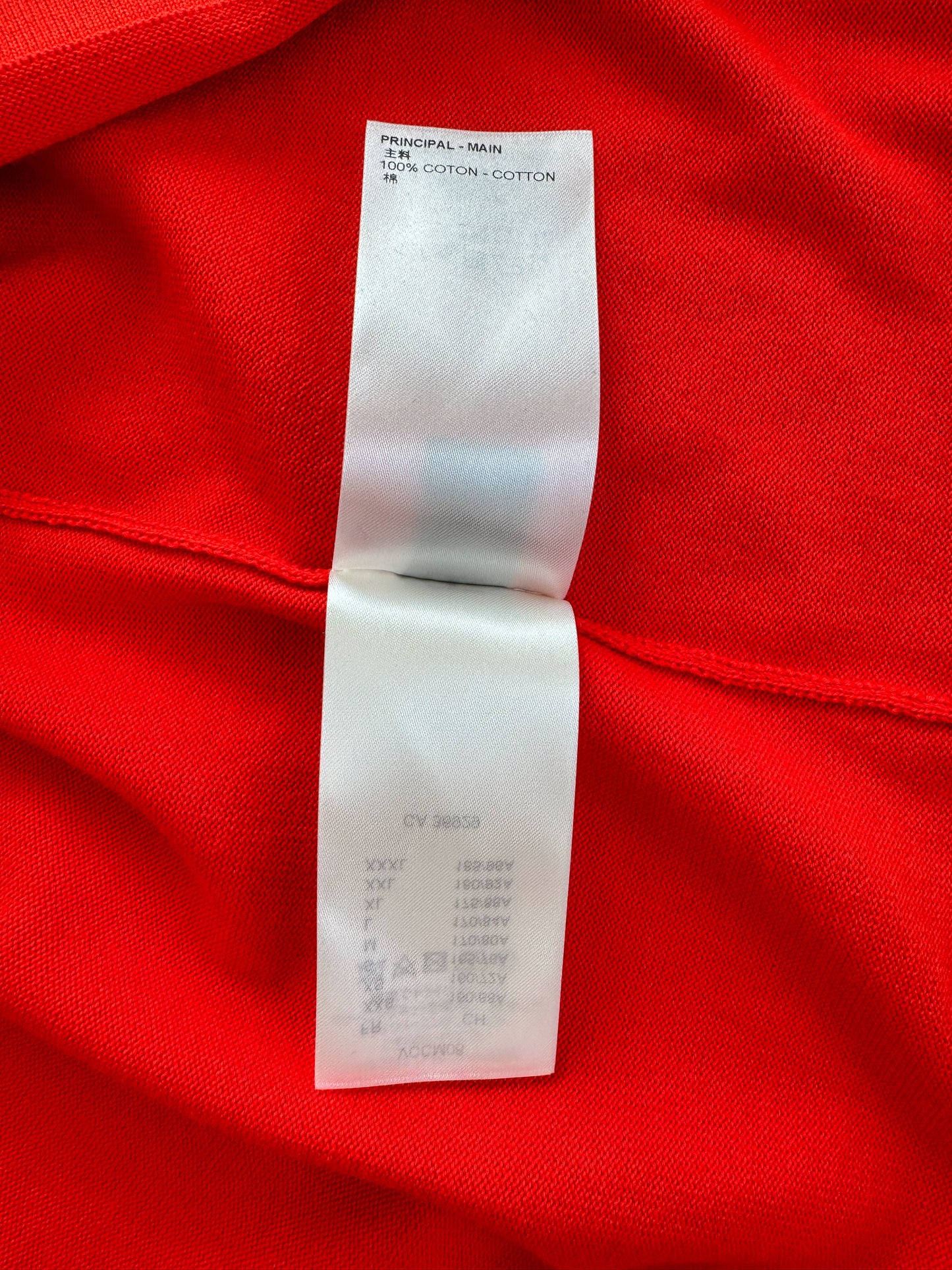 Louis Vuitton Red Pin Logo Embroidered T-Shirt
