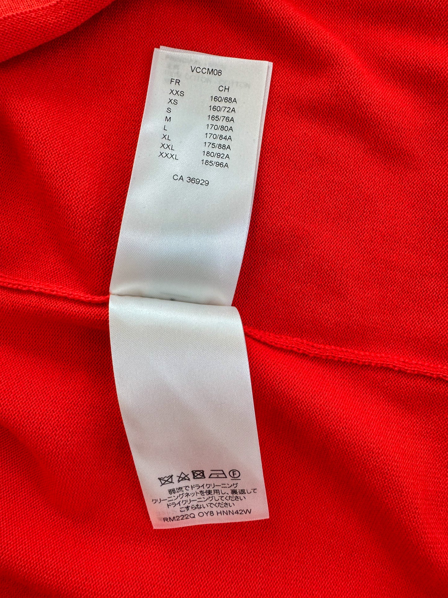 Louis Vuitton Red Pin Logo Embroidered T-Shirt