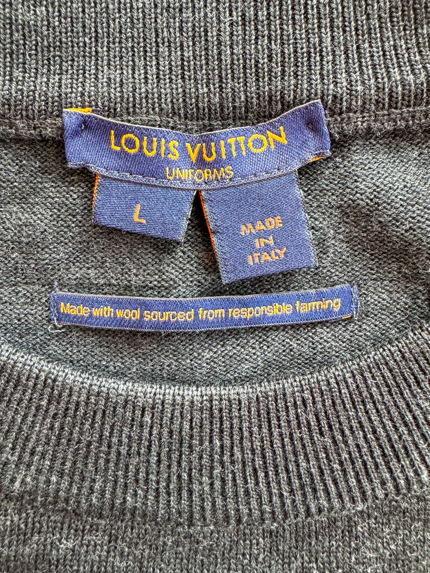 Louis Vuitton Charcoal Grey Employee Sweater