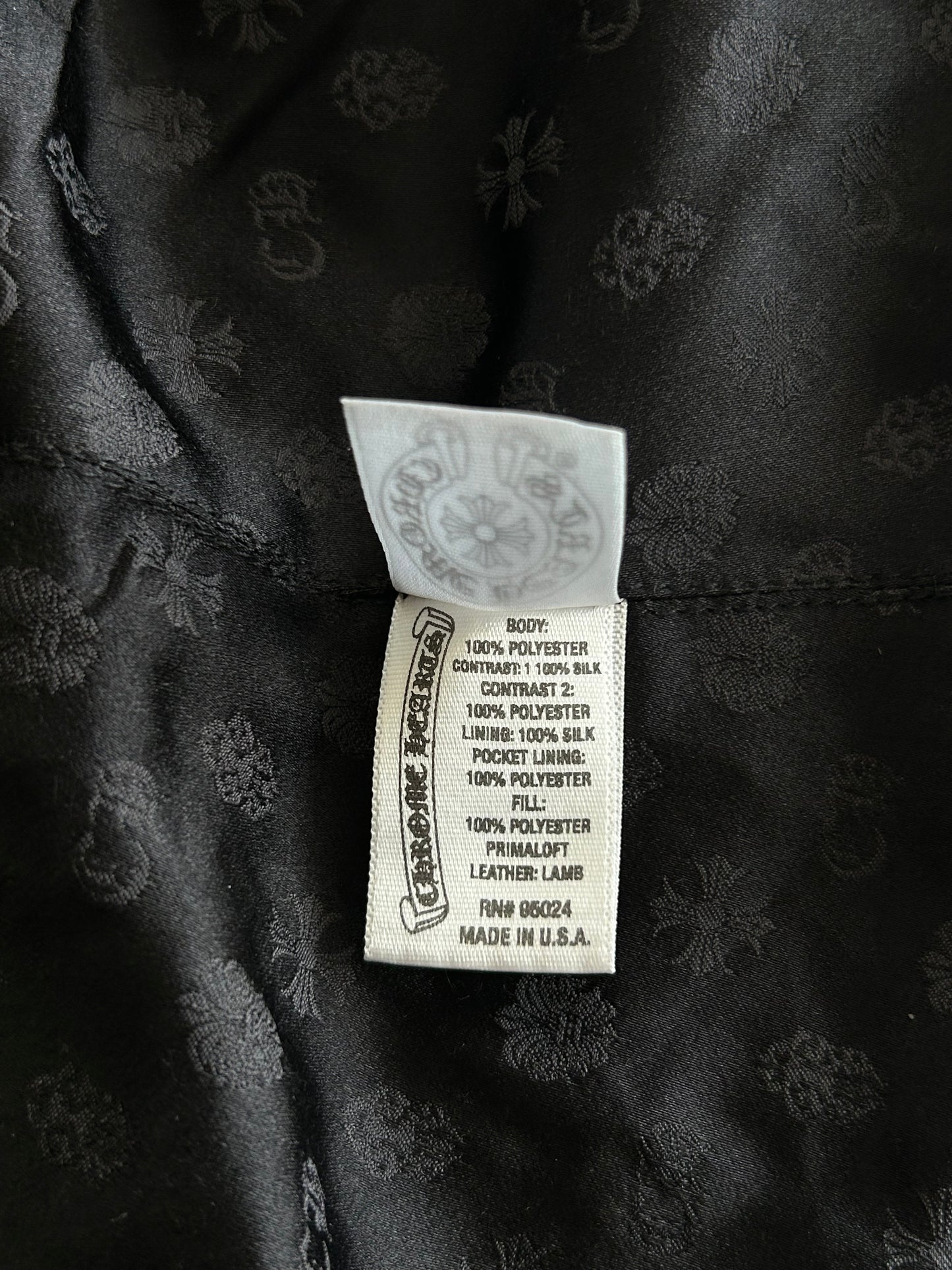 Chrome Hearts Black Parka Puffer Jacket