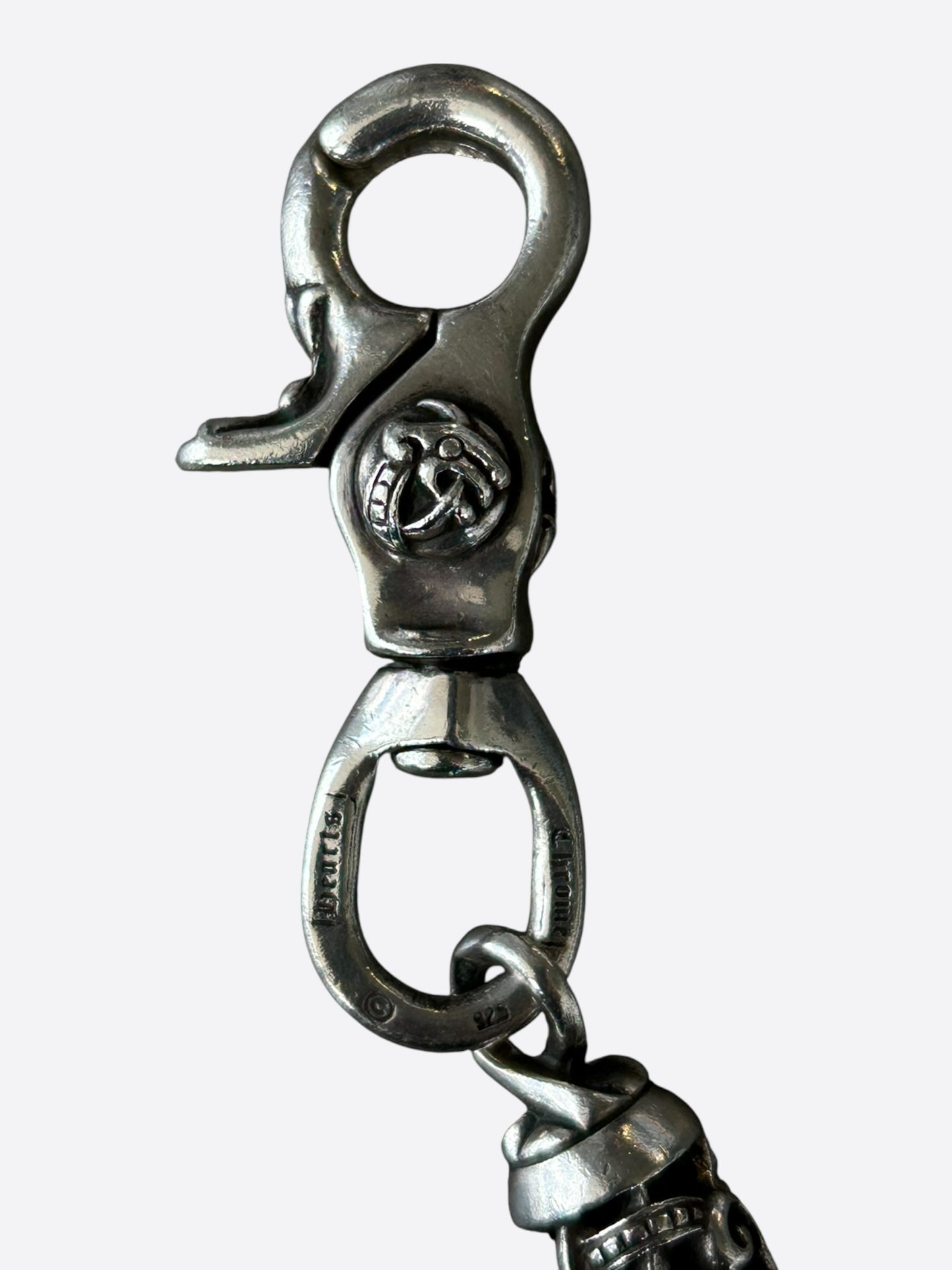 Chrome Hearts Silver Celtic Roller Wallet Chain