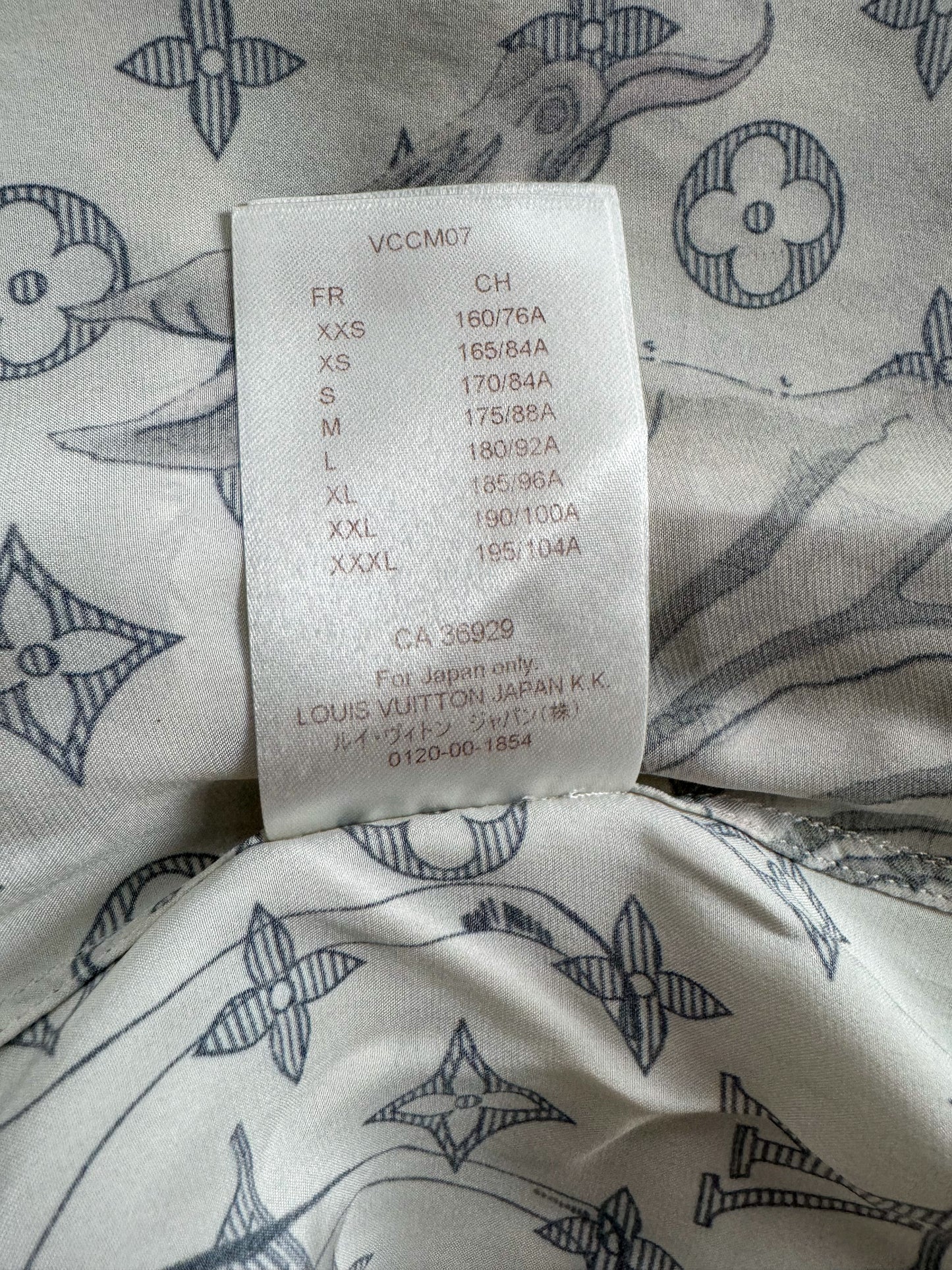 Louis Vuitton Chapman Brothers Monogram Silk Button Up Shirt