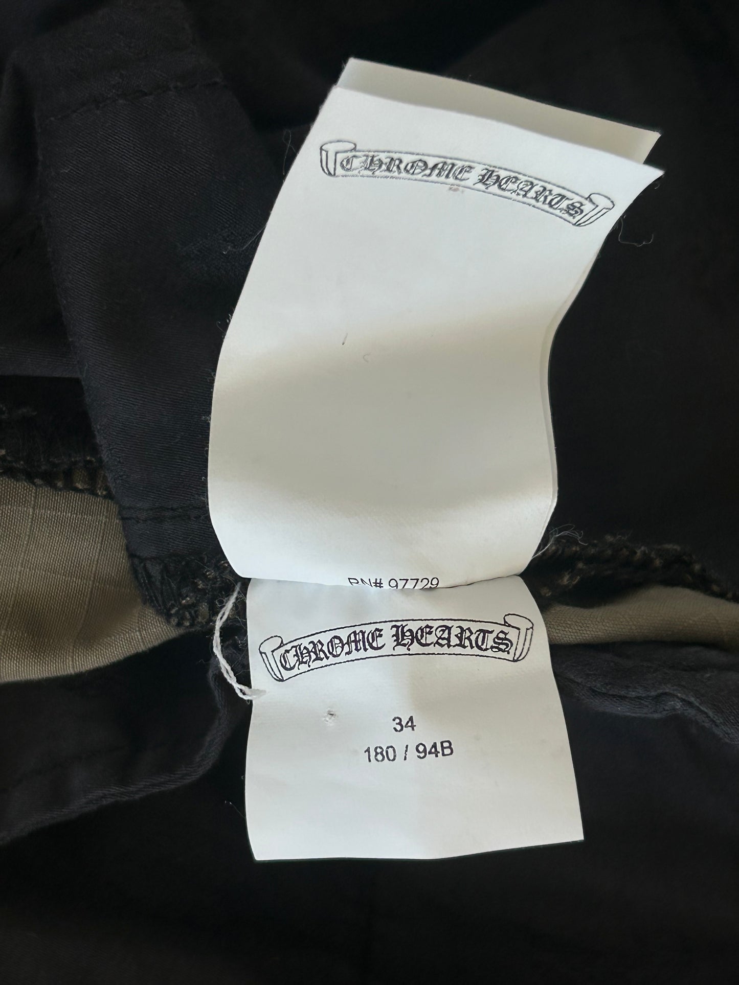 Chrome Hearts Green Camouflage Cross Patch Cargo Pants