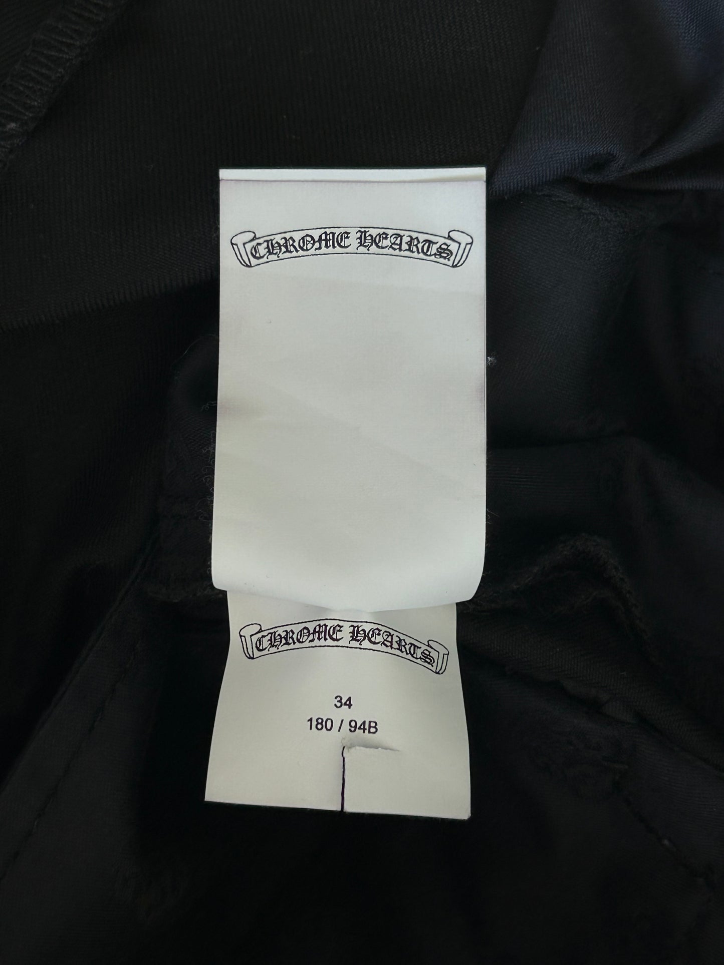 Chrome Hearts Black Cheetah & Green Cross Patch Chino Pants