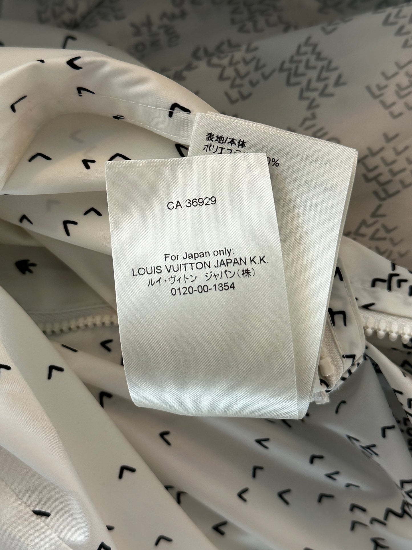 Louis Vuitton White LV Spread Damier Windbreaker