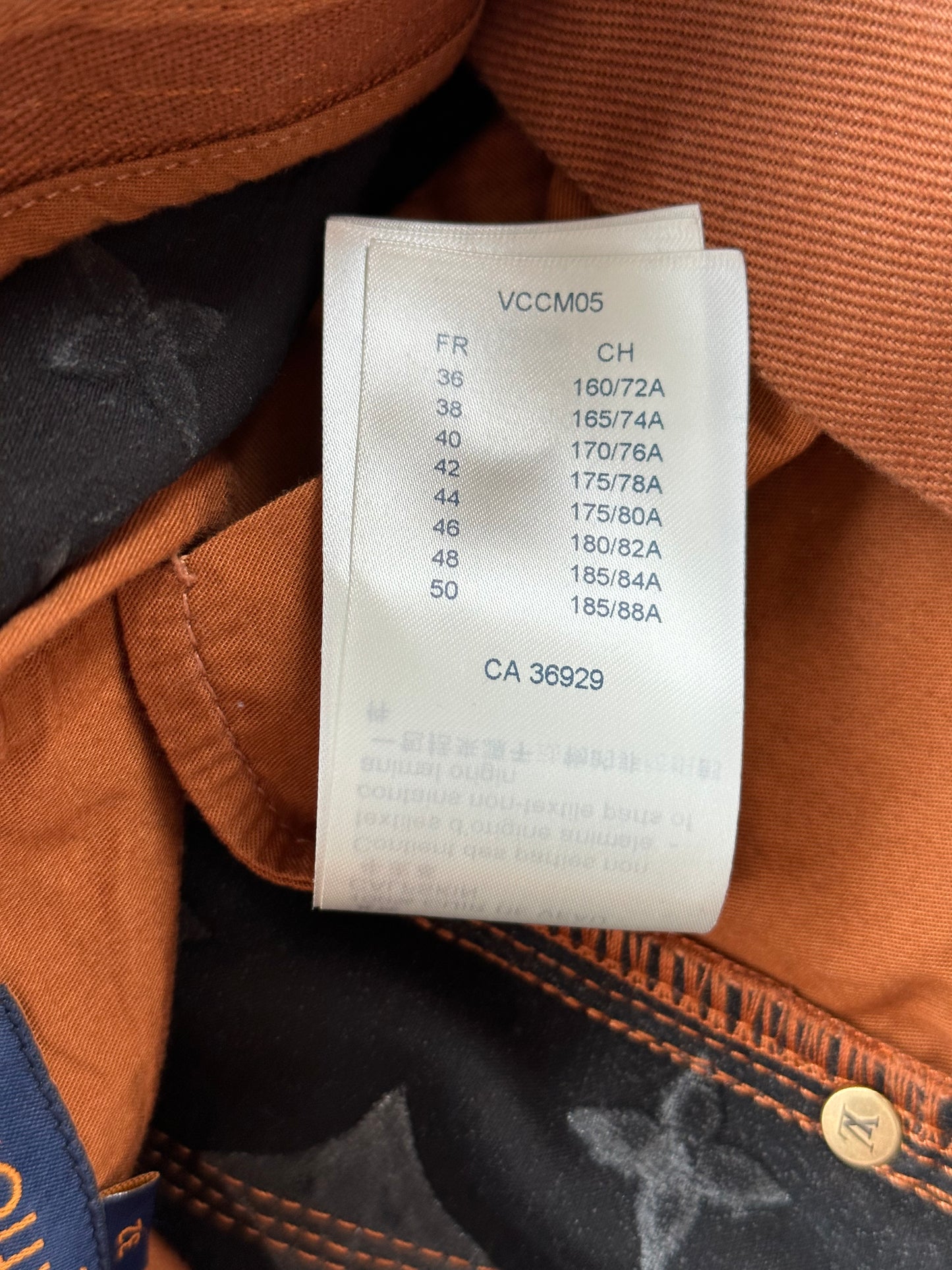 Louis Vuitton Brown Embossed Monogram Carpenter Pants