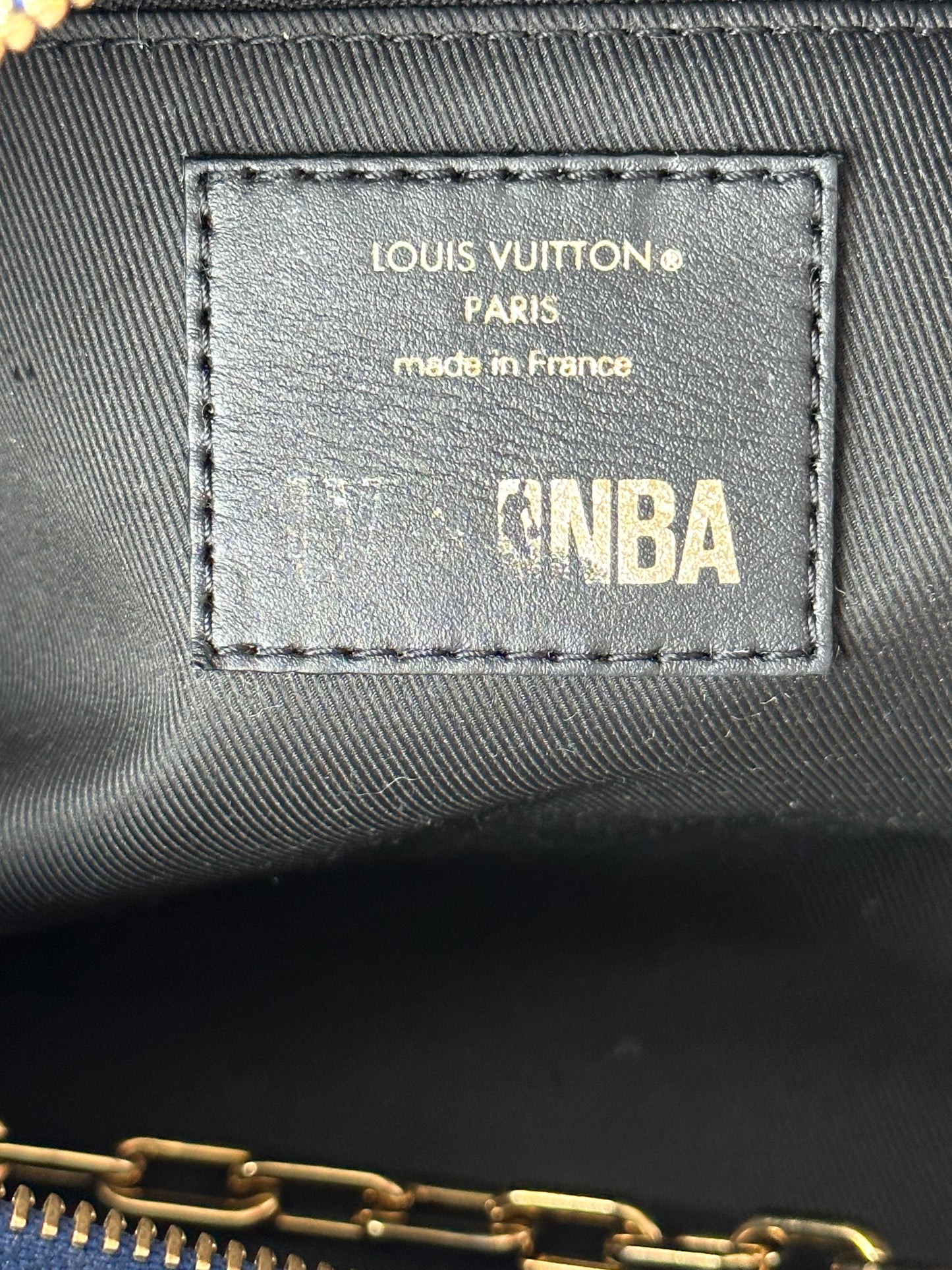 Louis Vuitton NBA Blue Taurillon Monogram Dopp Kit