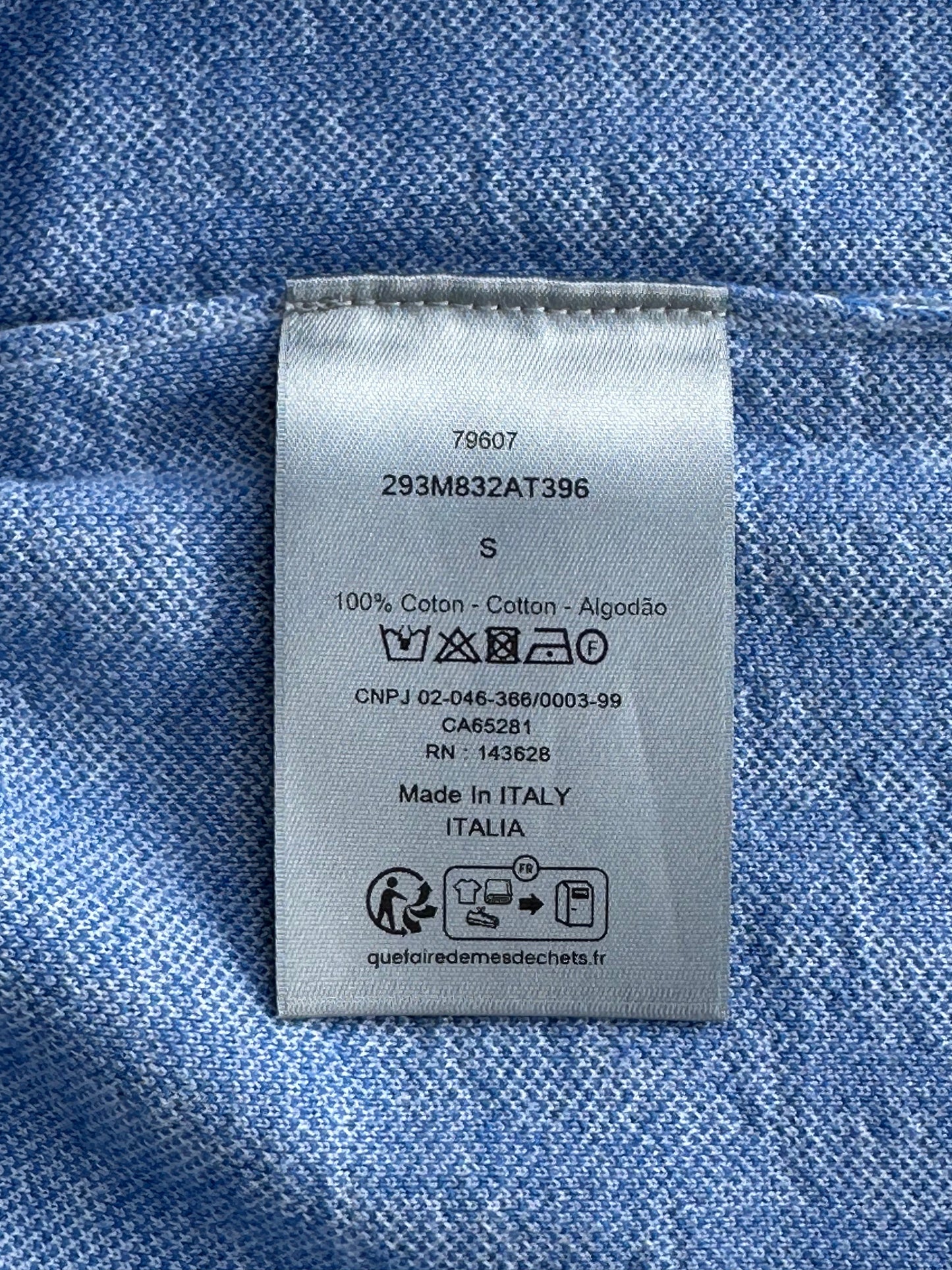 Dior Blue Oblique Polo T-Shirt