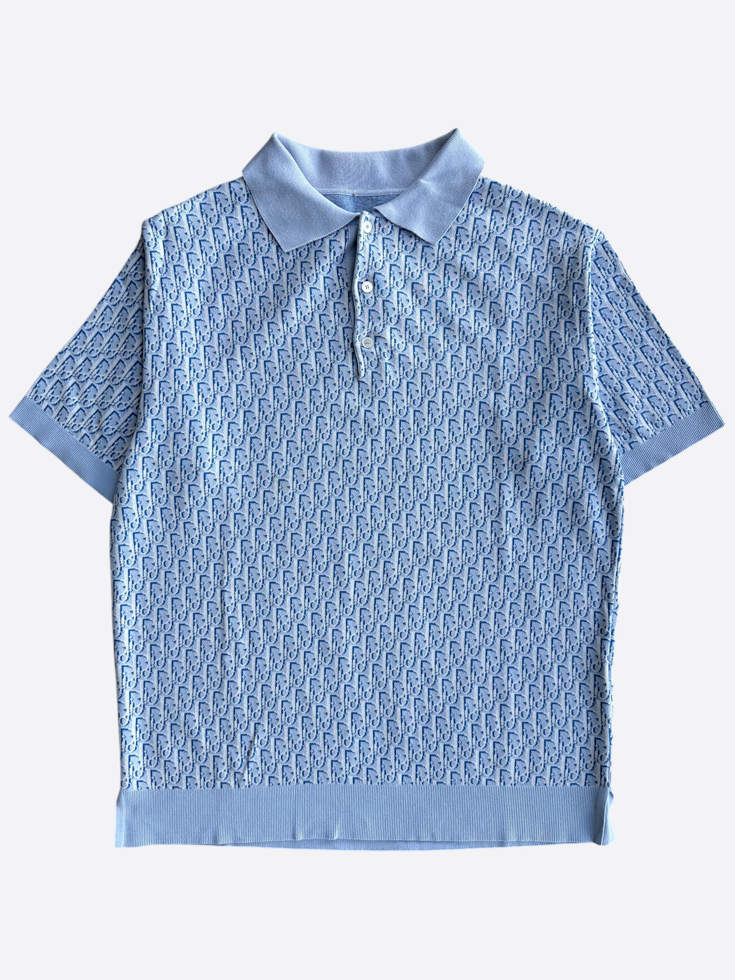 Dior Blue Oblique Polo T-Shirt