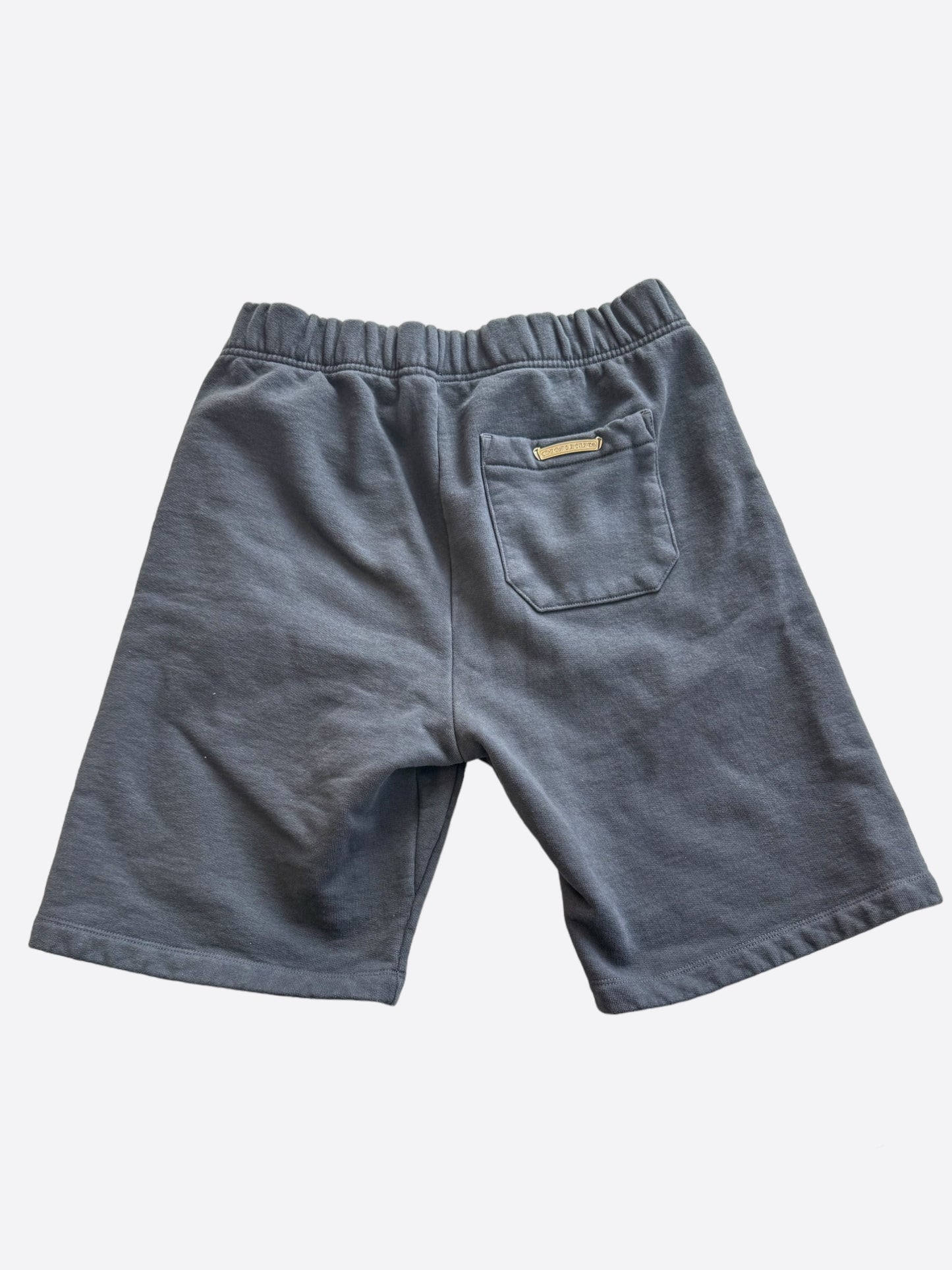 Chrome Hearts Navy & Red Triple Cross Patch Paper Jam Shorts