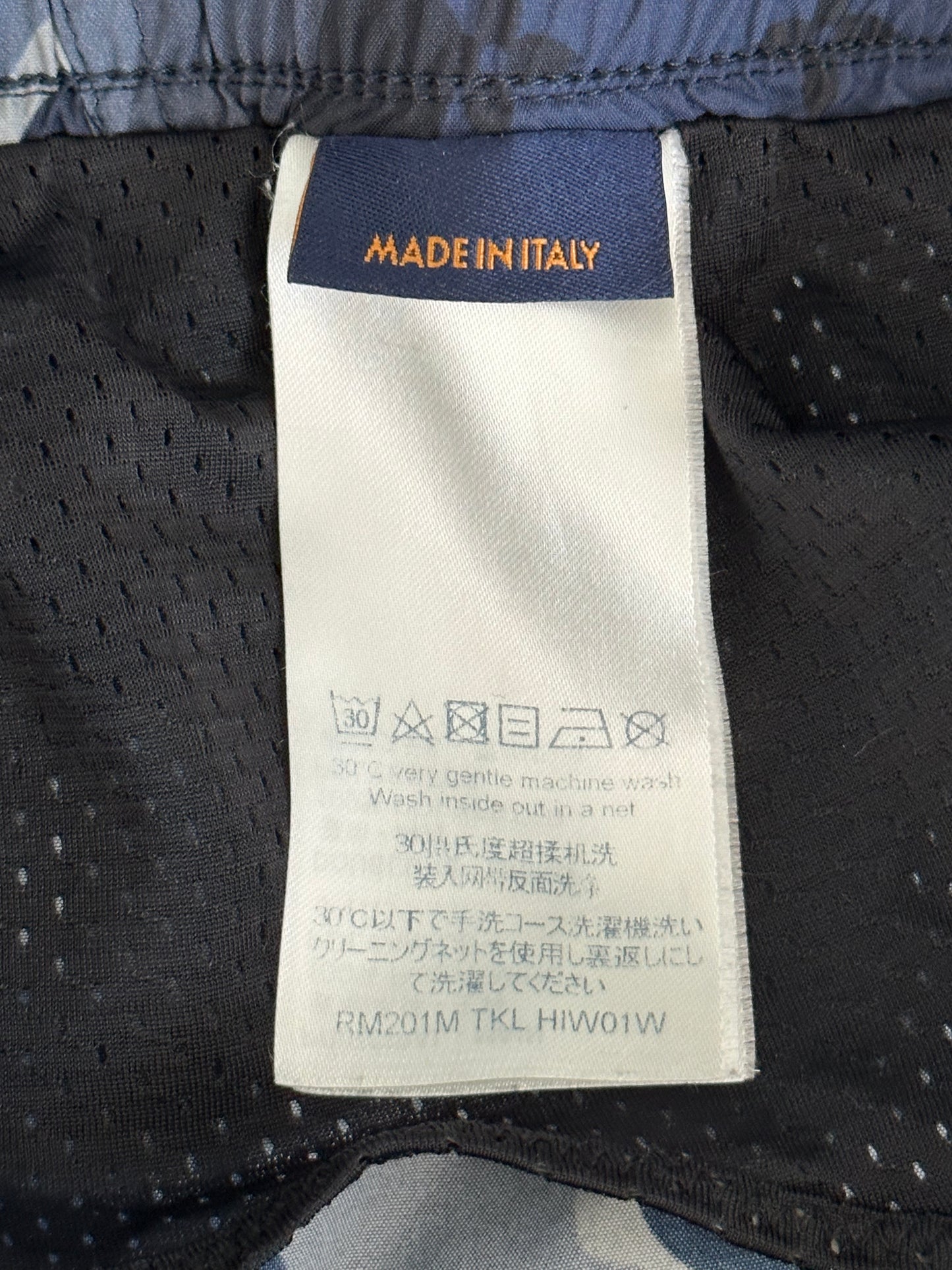 Louis Vuitton Blue Camouflage Monogram Swim Shorts