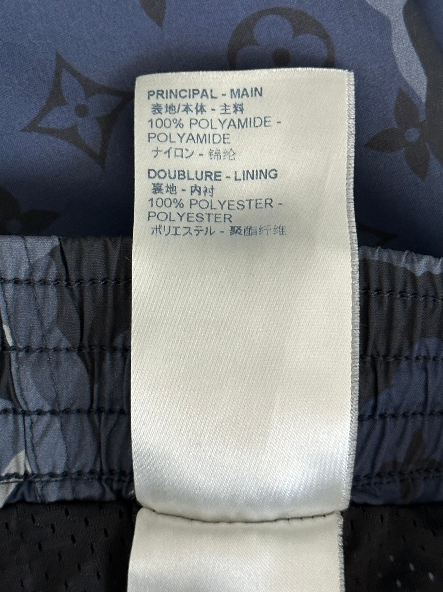 Louis Vuitton Blue Camouflage Monogram Swim Shorts