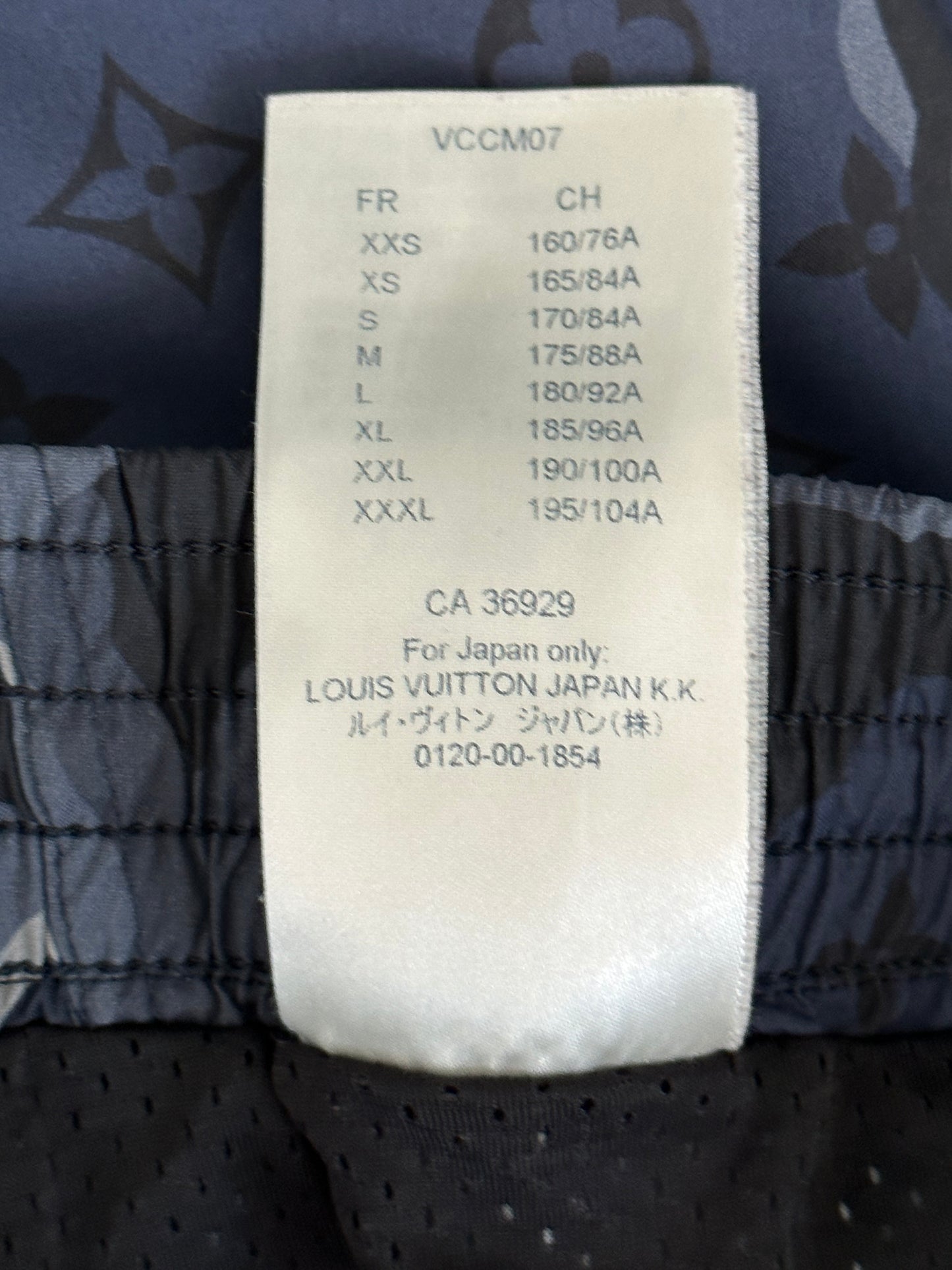 Louis Vuitton Blue Camouflage Monogram Swim Shorts