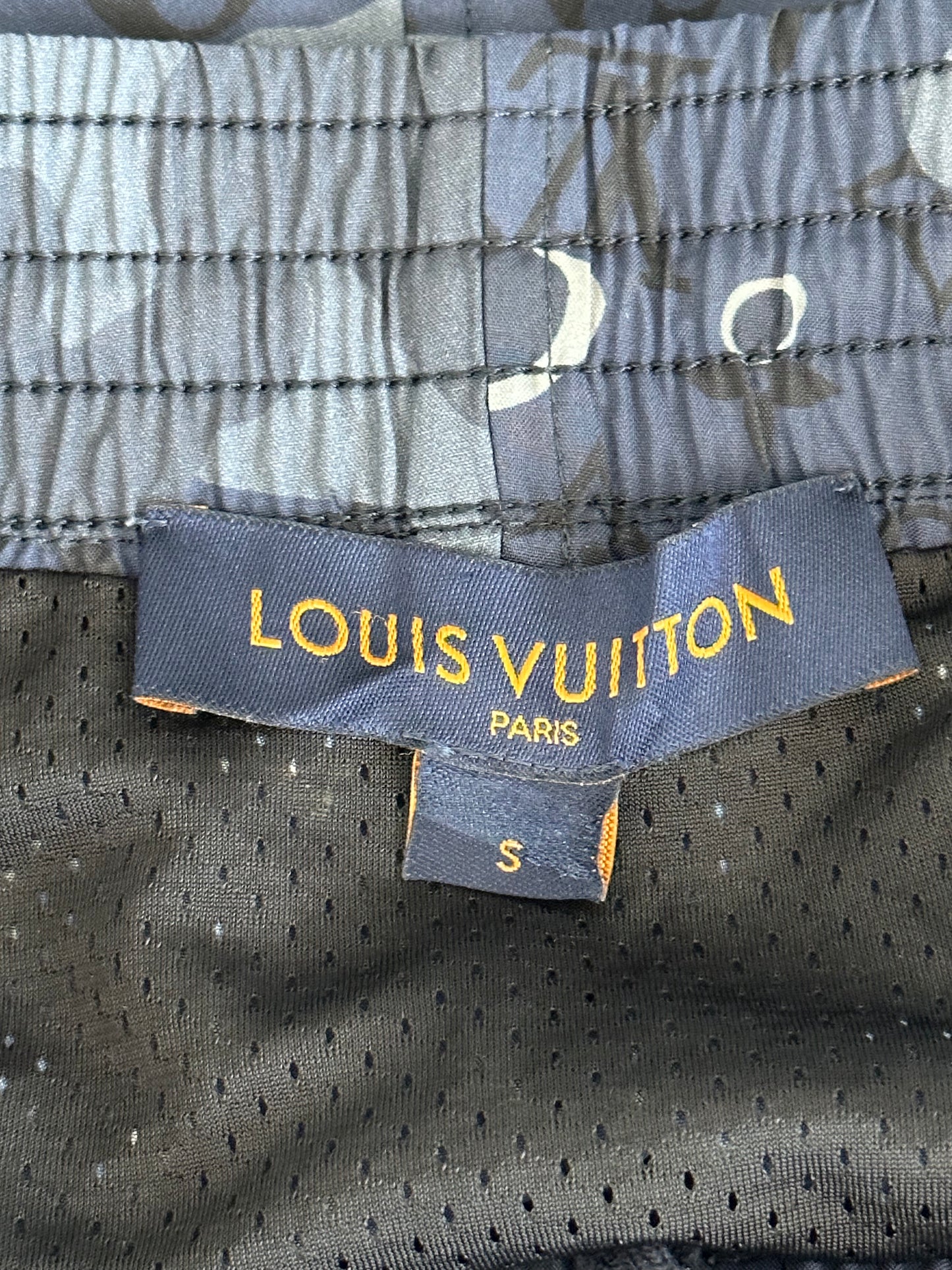 Louis Vuitton Blue Camouflage Monogram Swim Shorts