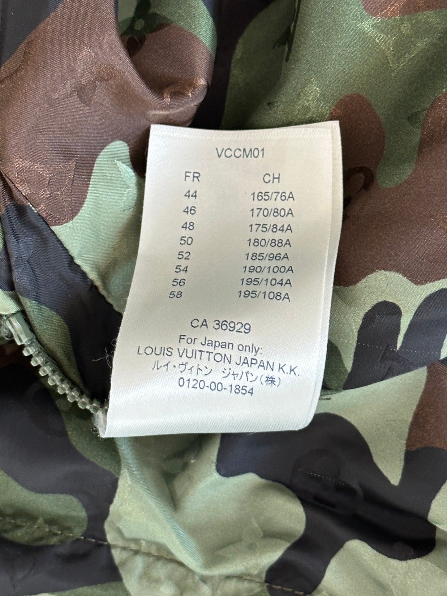 Louis Vuitton Green Camouflage Monogram Windbreaker