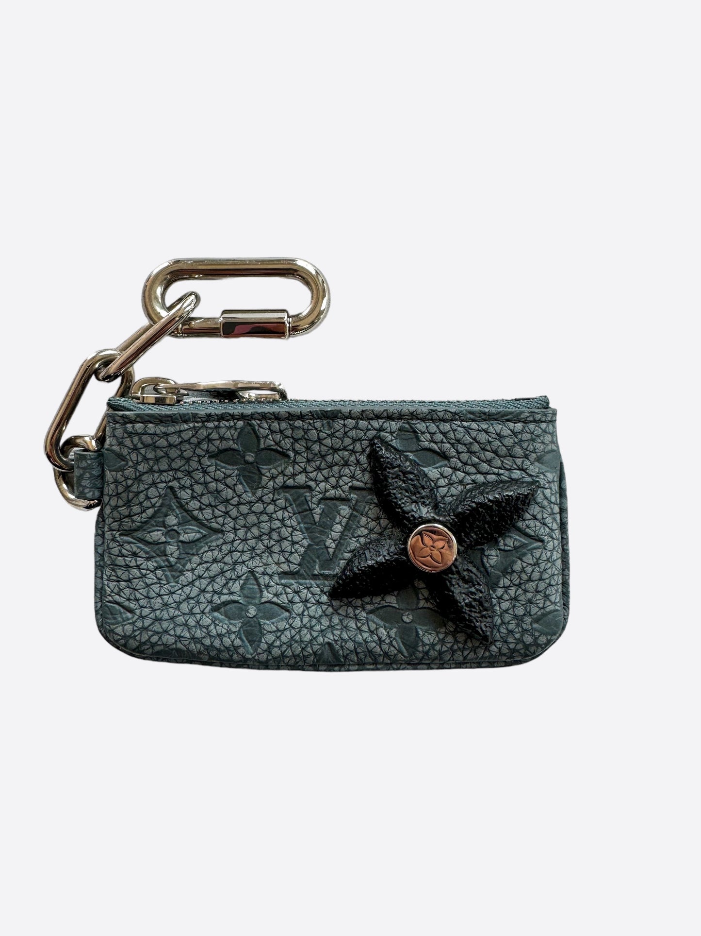 Louis Vuitton Granite Taurillon Monogram Climbing Key Pouch