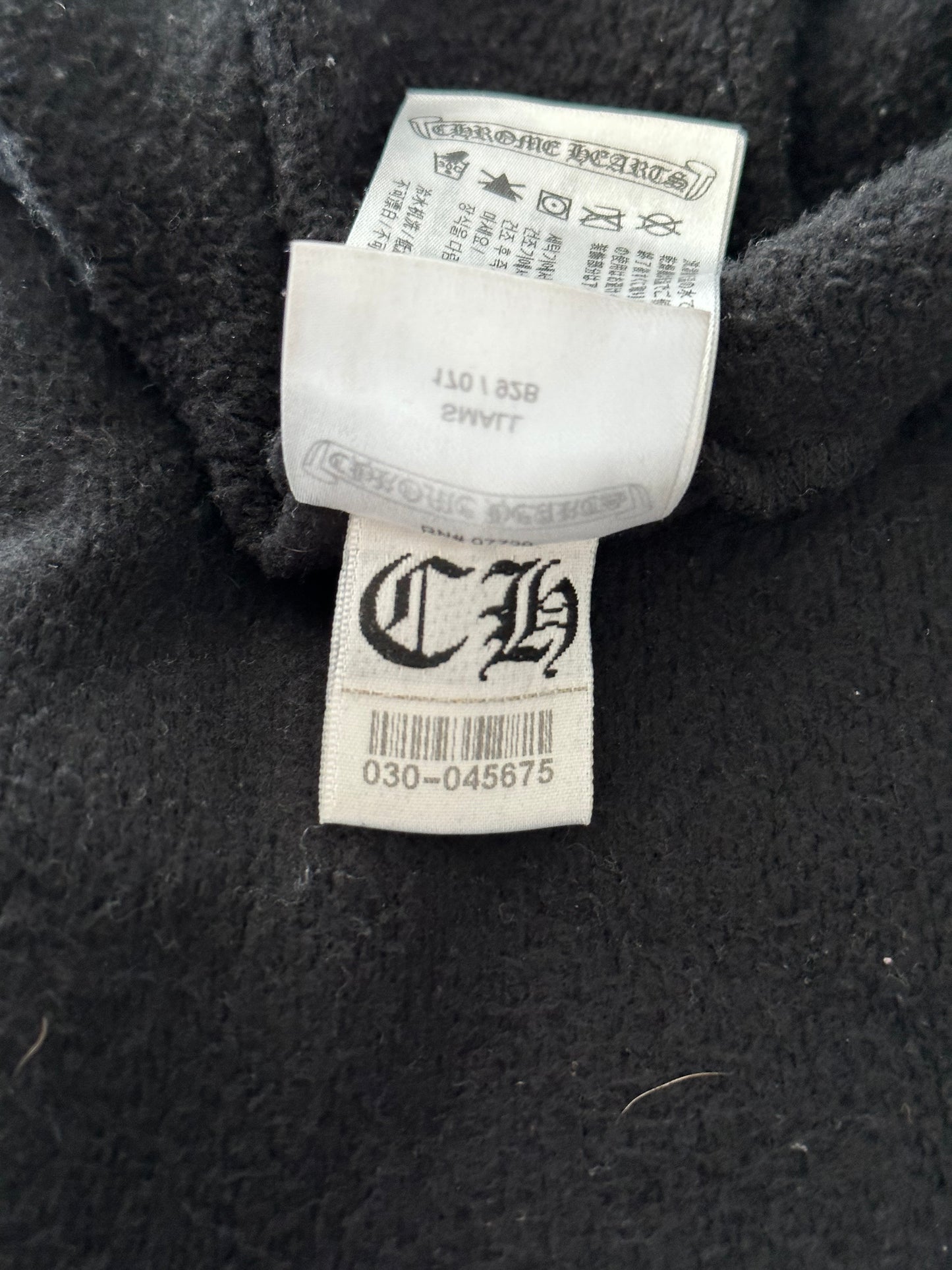 Chrome Hearts Black Multicolor Horseshoe Logos Zip Up Hoodie