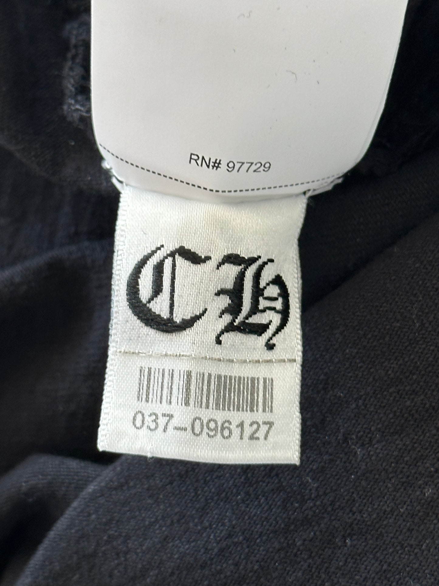 Chrome Hearts Black Embroidered Logo T-Shirt