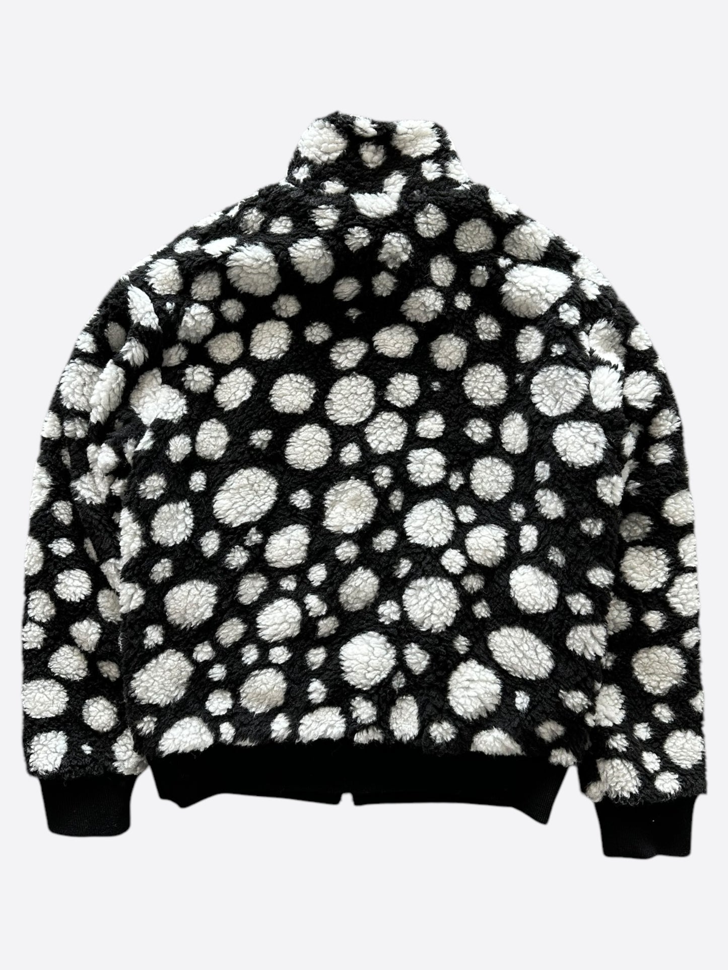 Louis Vuitton Yayoi Kusama Black & White Polka Dot Fleece Jacket