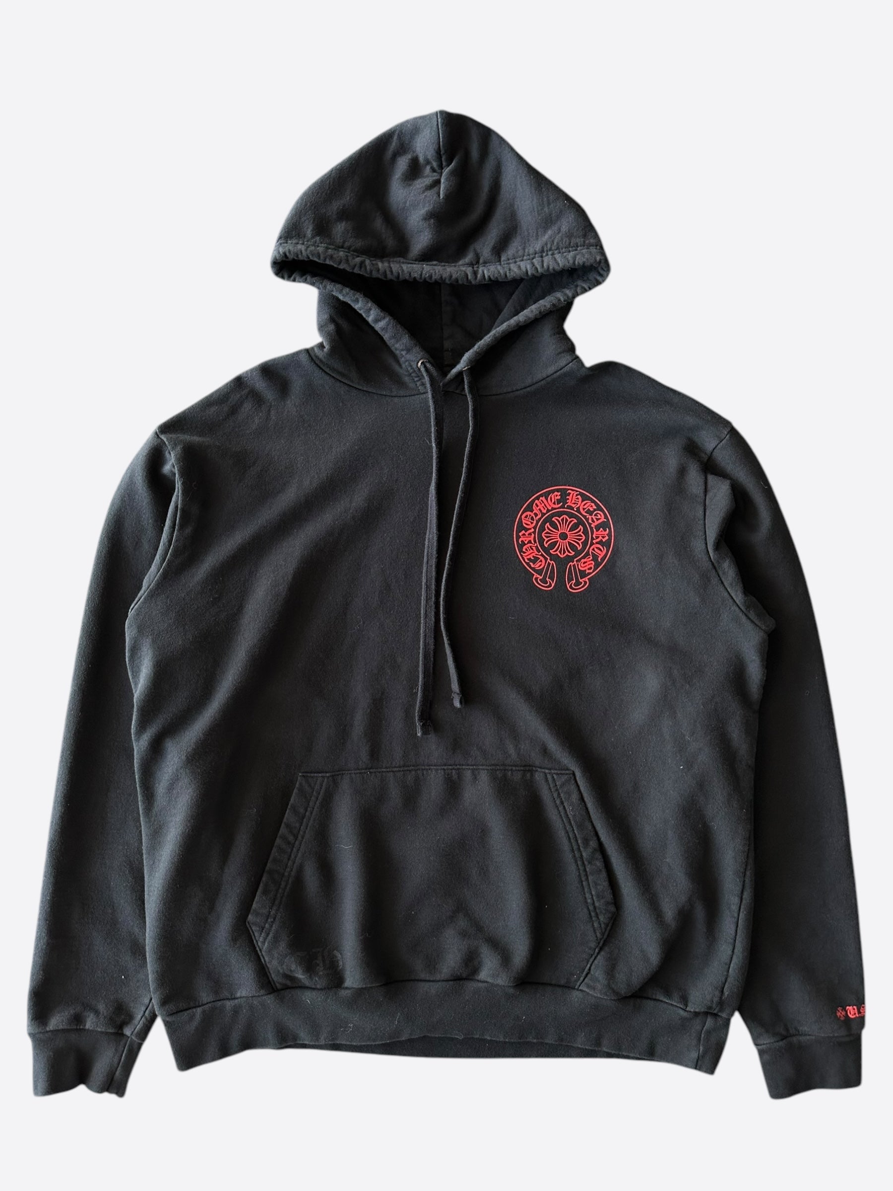 Chrome Hearts Black & Red Online Exclusive Horseshoe Logo