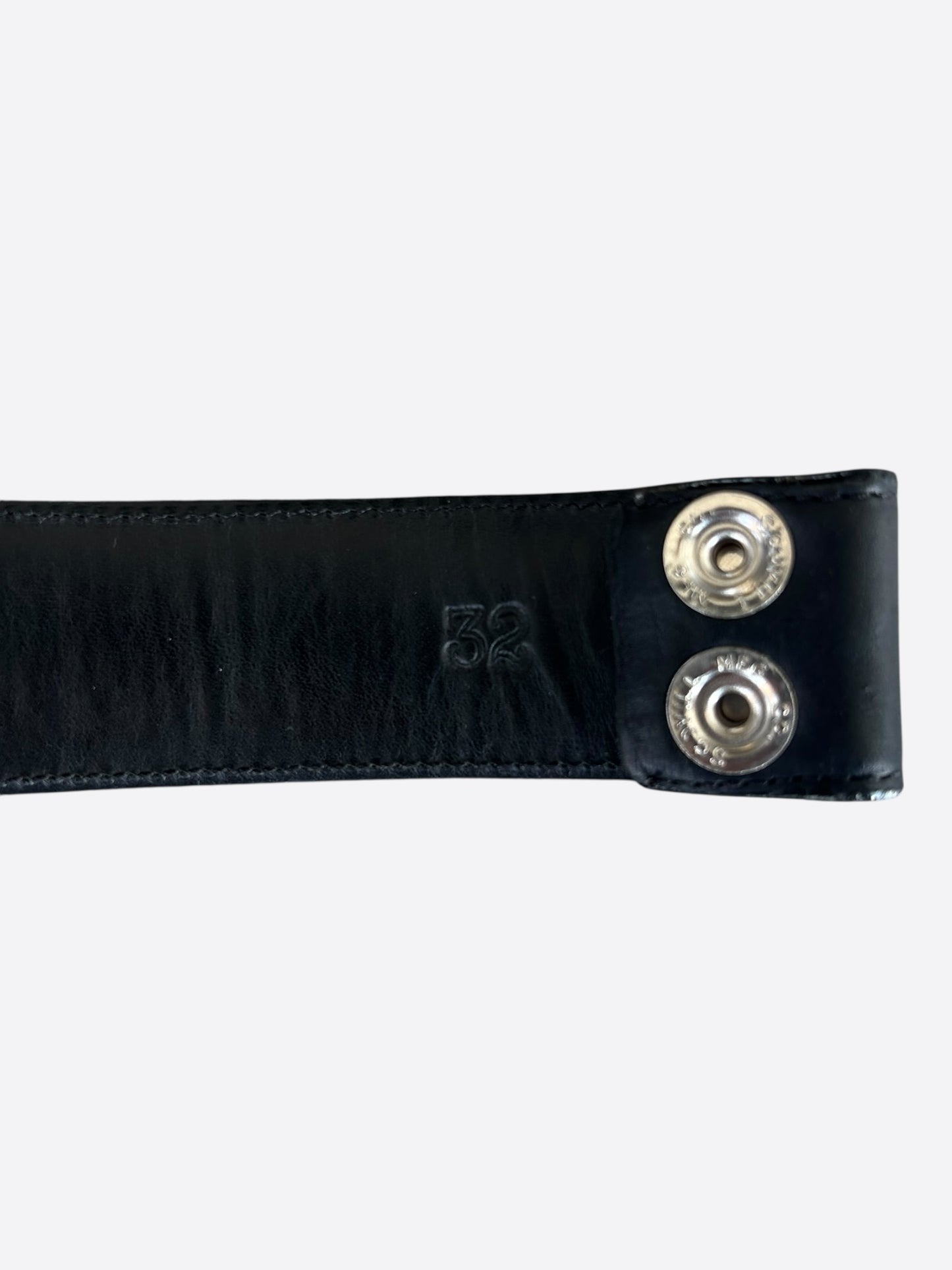 Chrome Hearts Black Cross Patch Belt