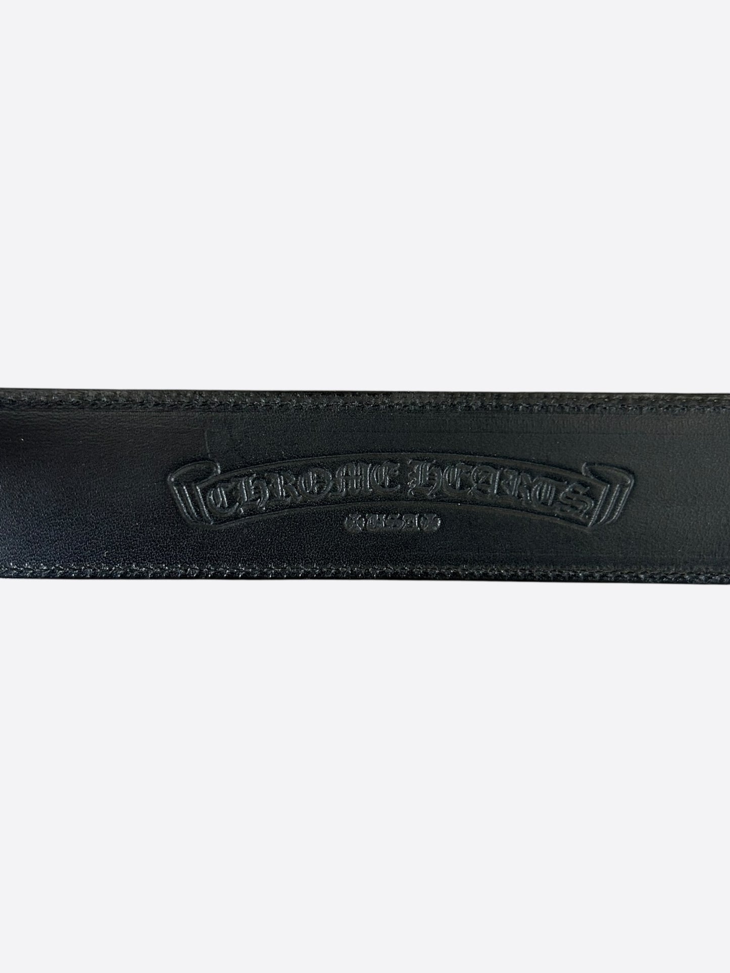Chrome Hearts Black Leather Belt