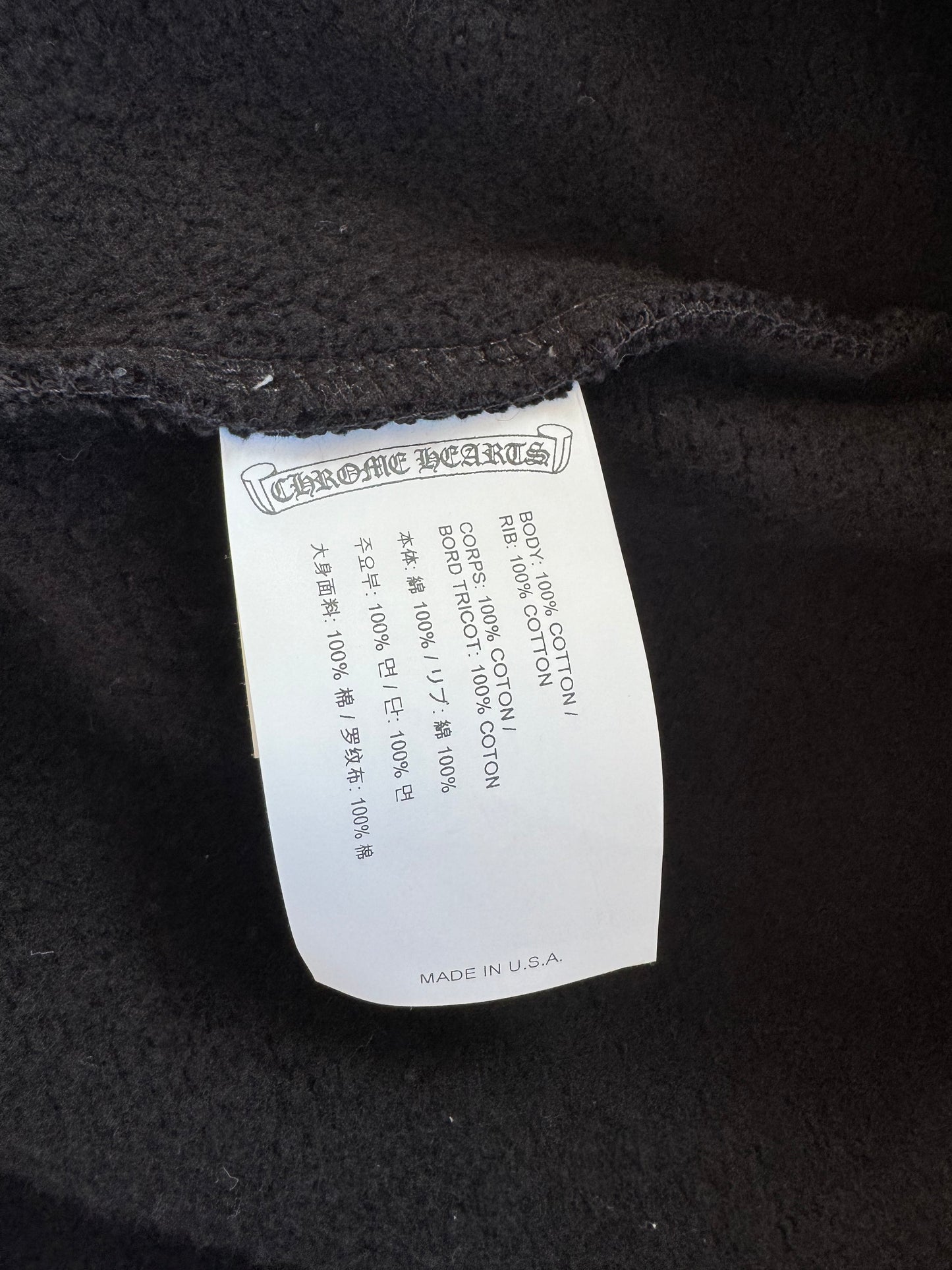 Chrome Hearts Black & White Triple Cross Embroidered Sweater