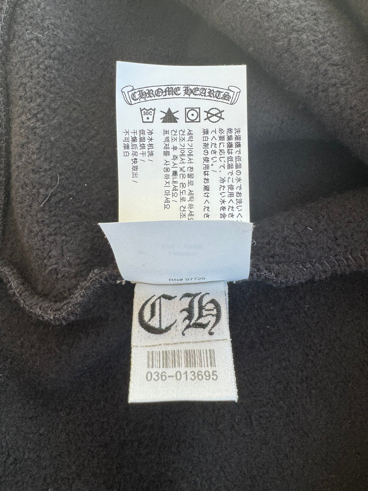 Chrome Hearts Black & White Triple Cross Embroidered Sweater