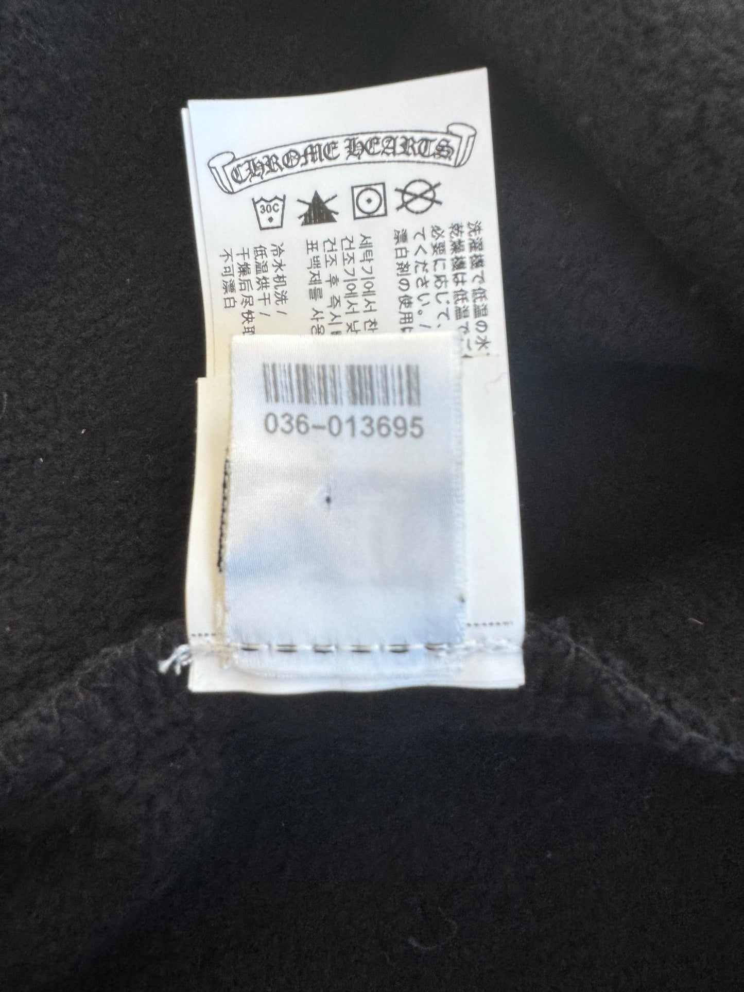 Chrome Hearts Black & White Triple Cross Embroidered Sweater