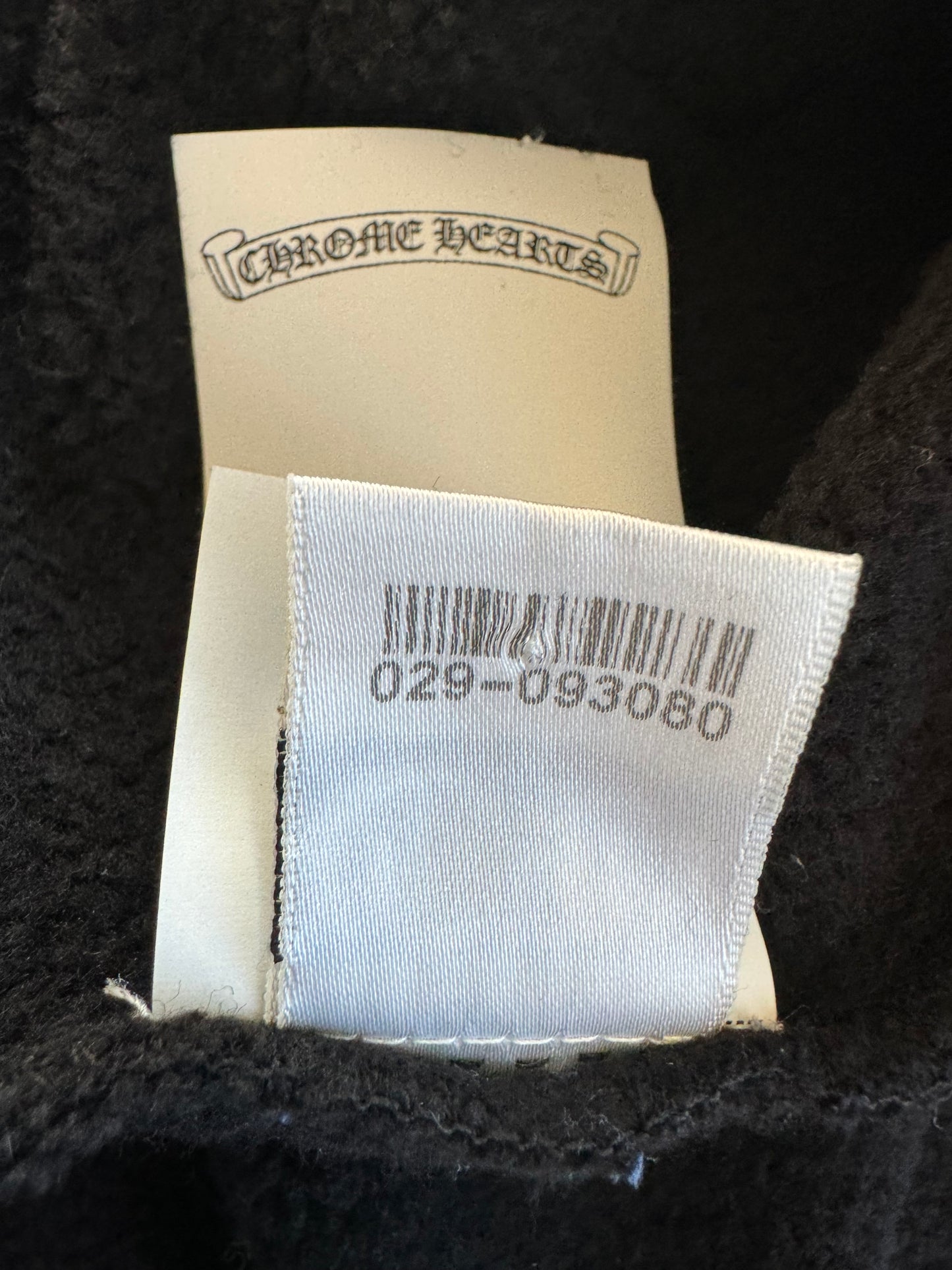 Chrome Hearts Black Cross Patch Cropped Sweater