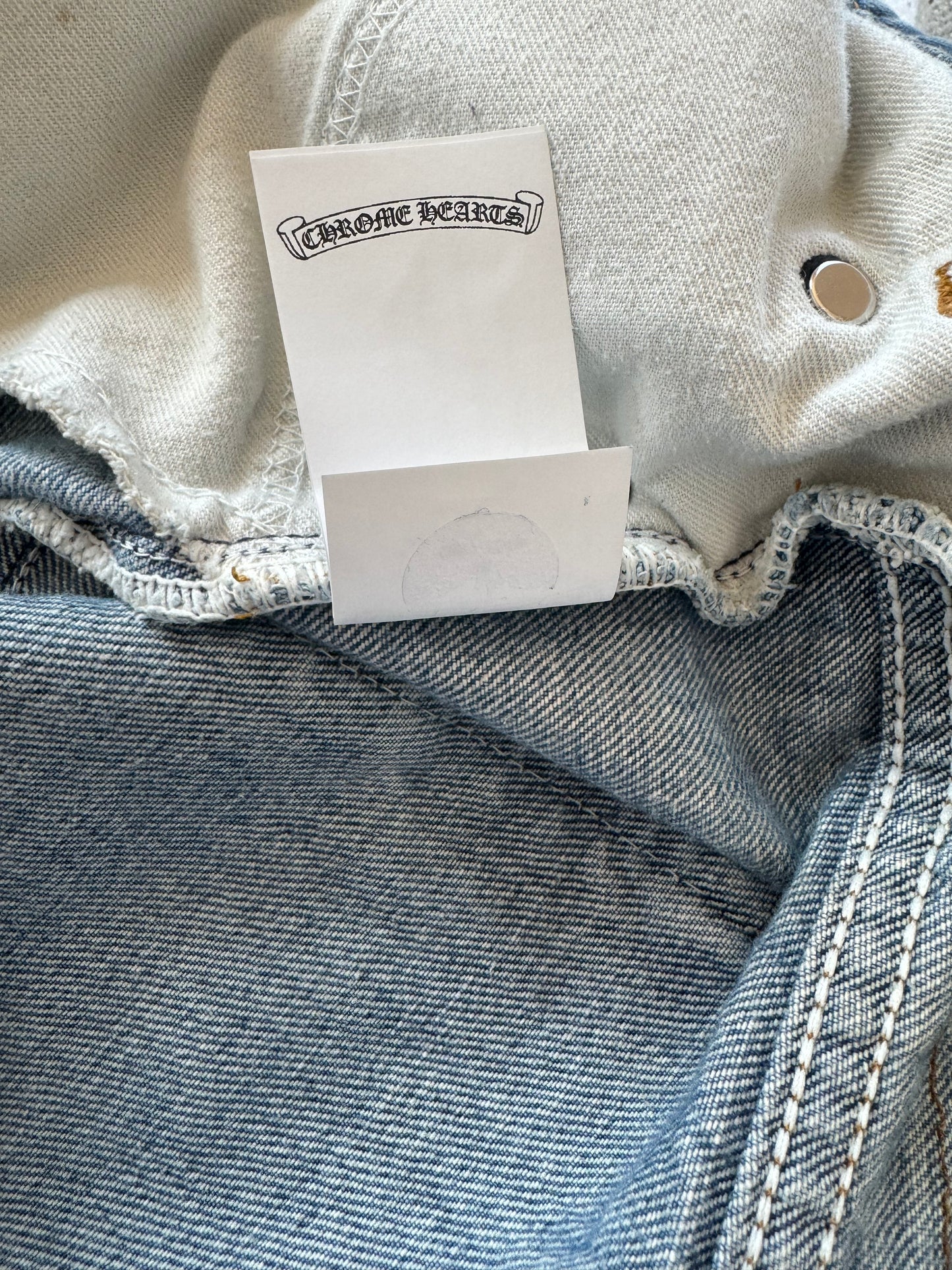 Chrome Hearts Levis St Barth Blue Galaxy Patch Jeans