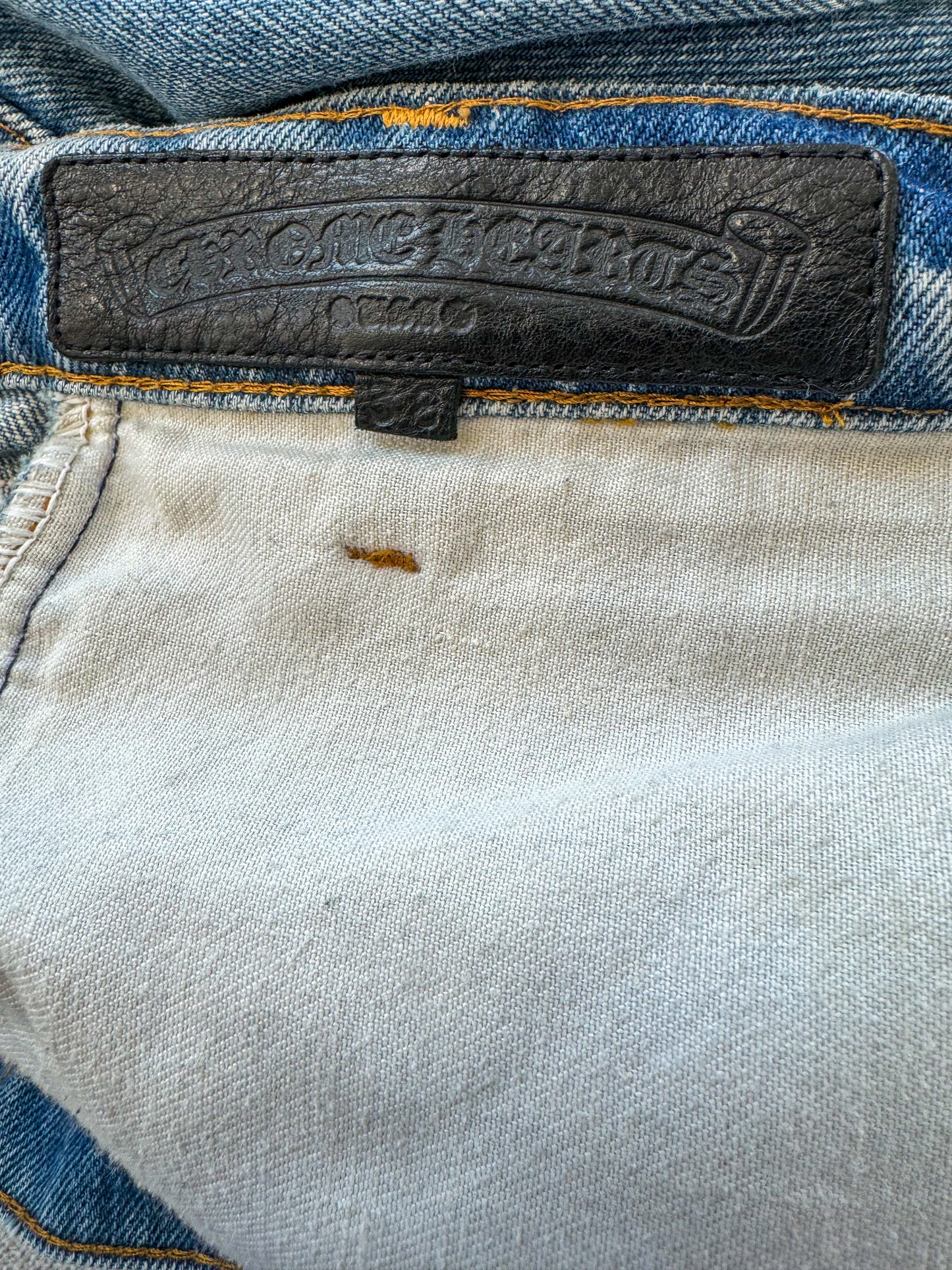 Chrome Hearts Levis St Barth Blue Galaxy Patch Jeans