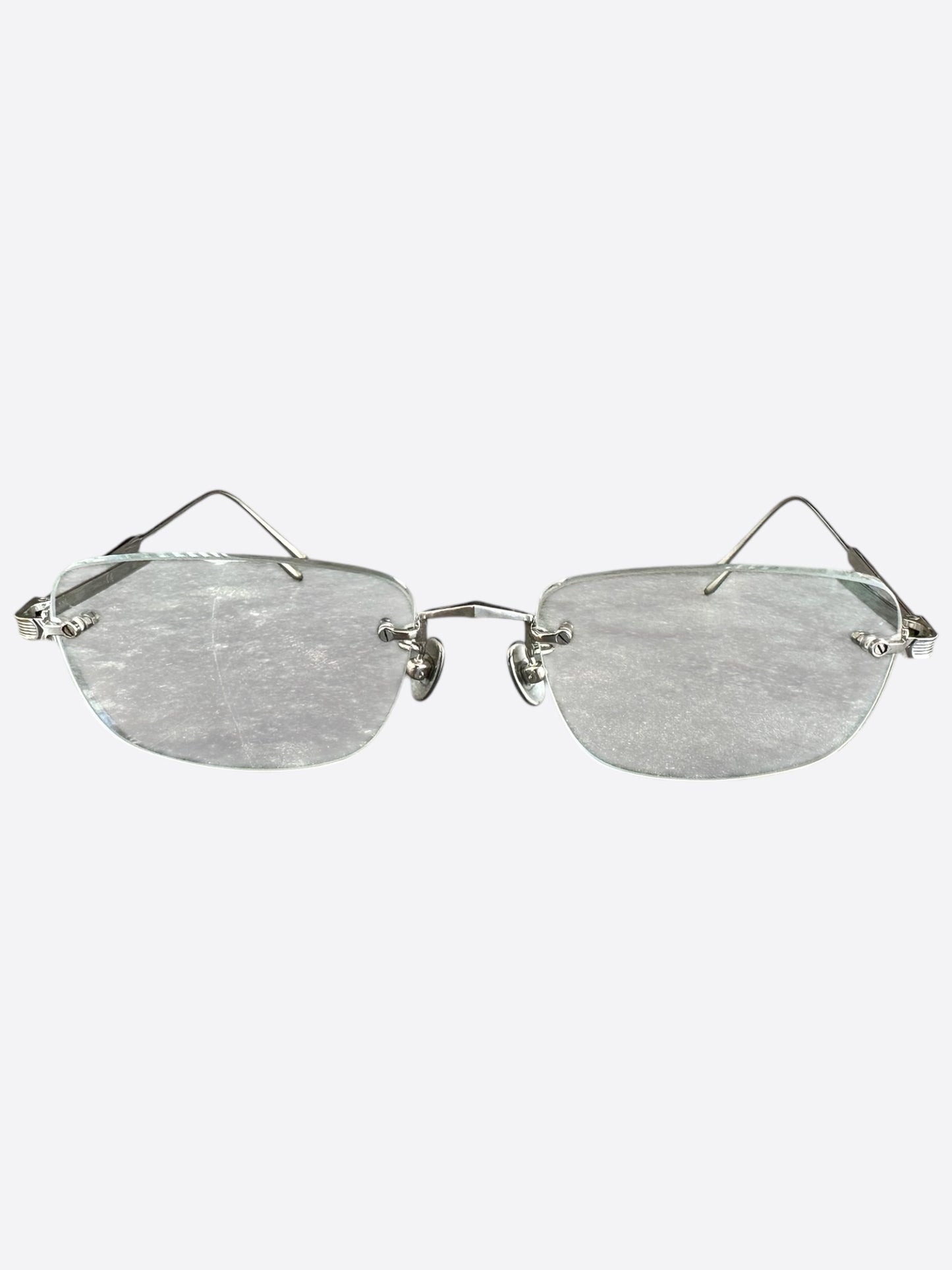 Cartier Silver Clear Glasses
